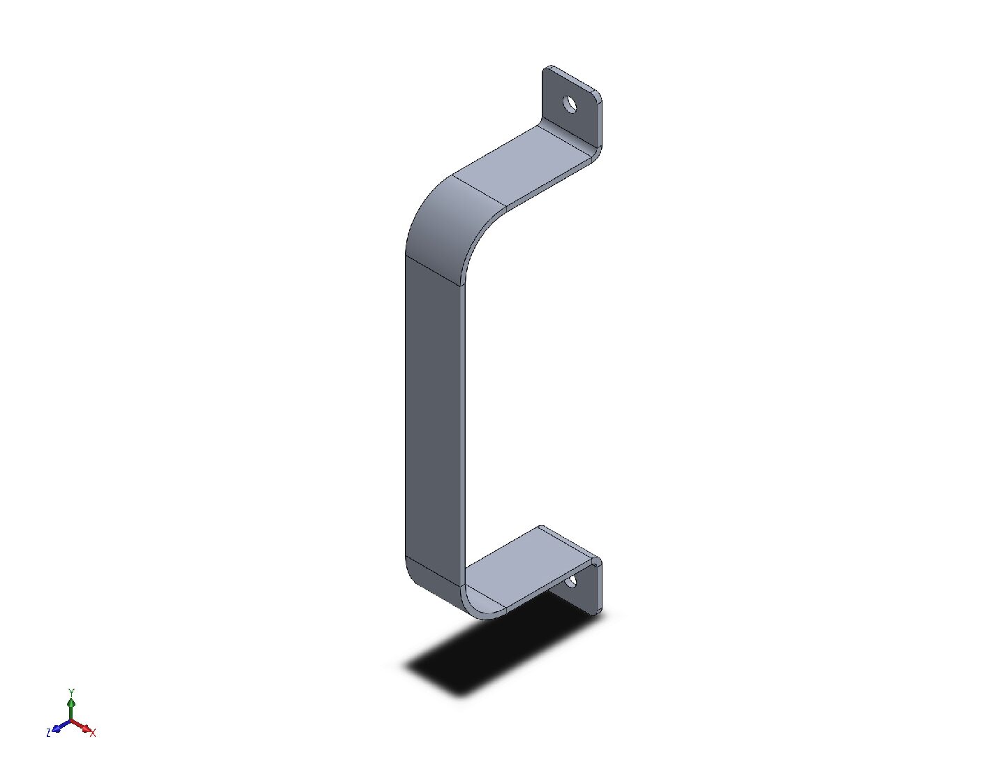 Modern Metal Door Handle – Digital Fabrication Drawing