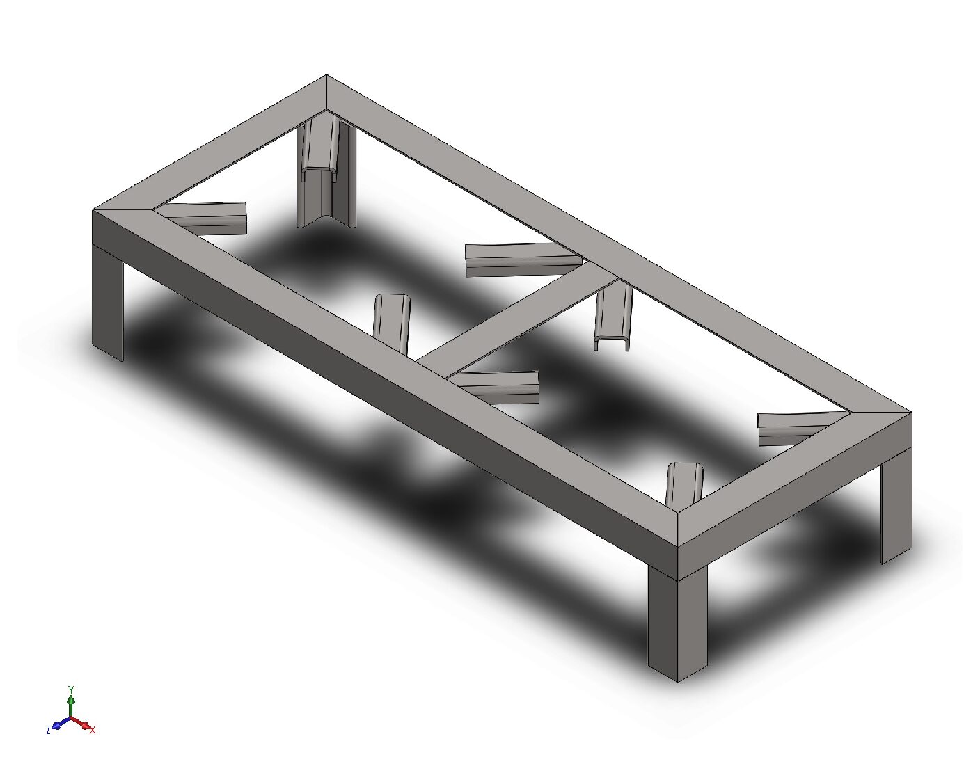 Steel Cooking Bench for Coal & Gas Burners