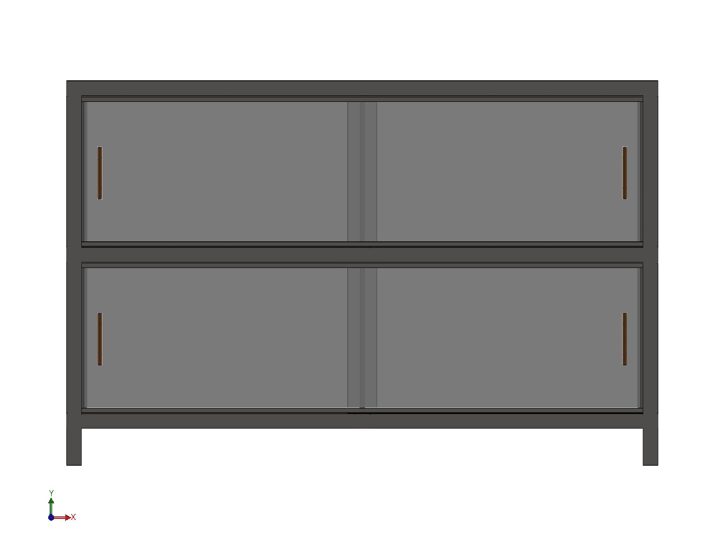 Display Table – Modern Wood, Metal & Glass Fabrication Design