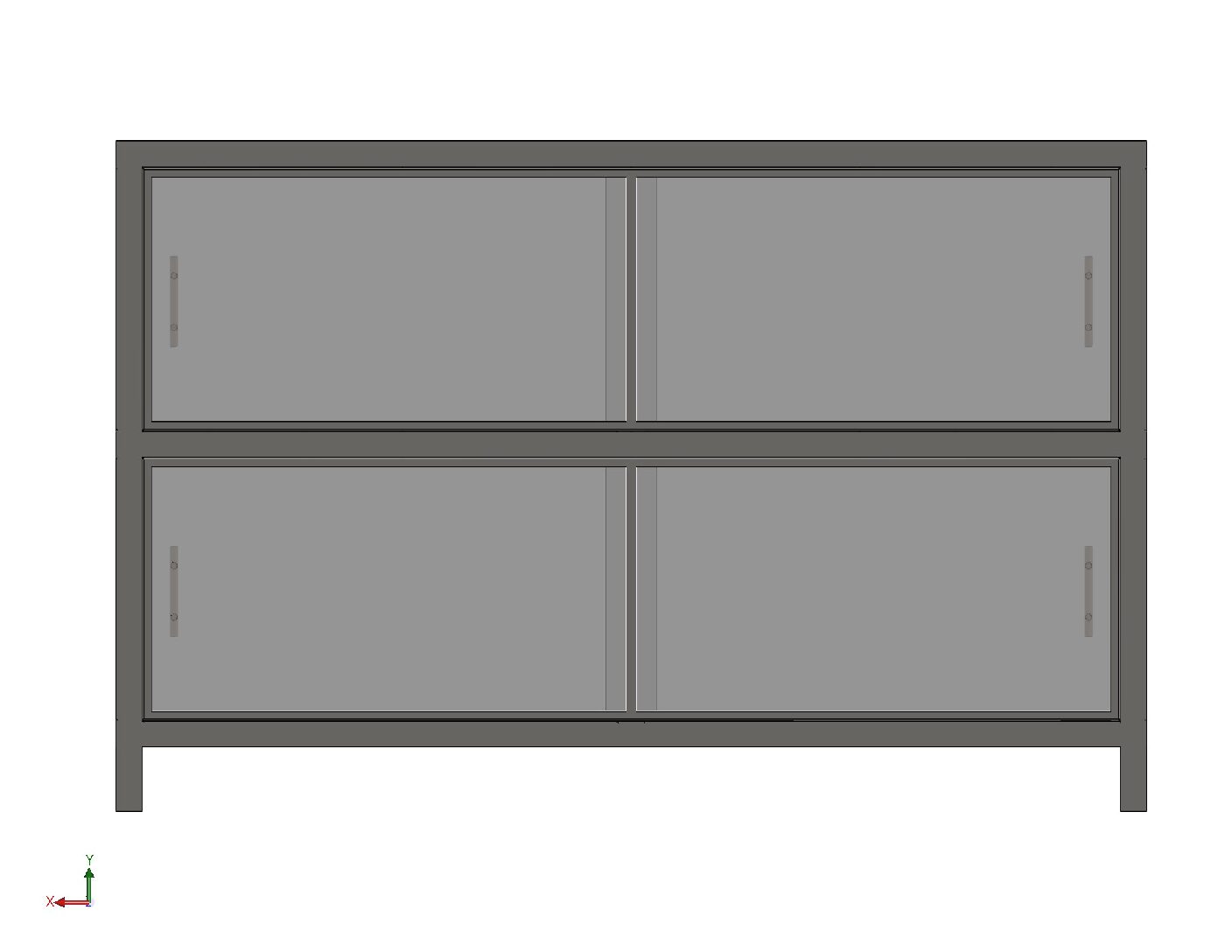 Display Table – Modern Wood, Metal & Glass Fabrication Design