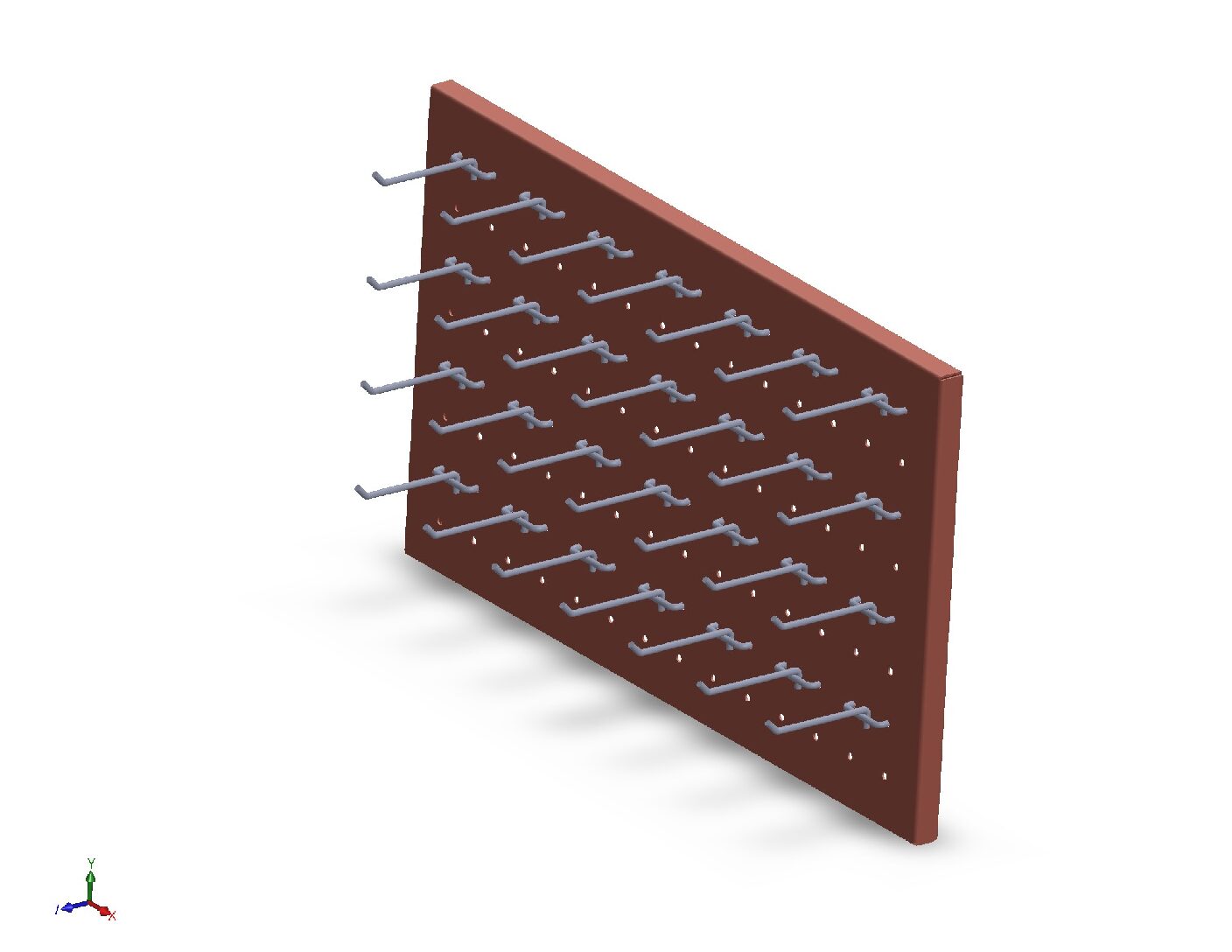 Heavy-Duty Wall Hook Display Panel – Digital Fabrication Drawing