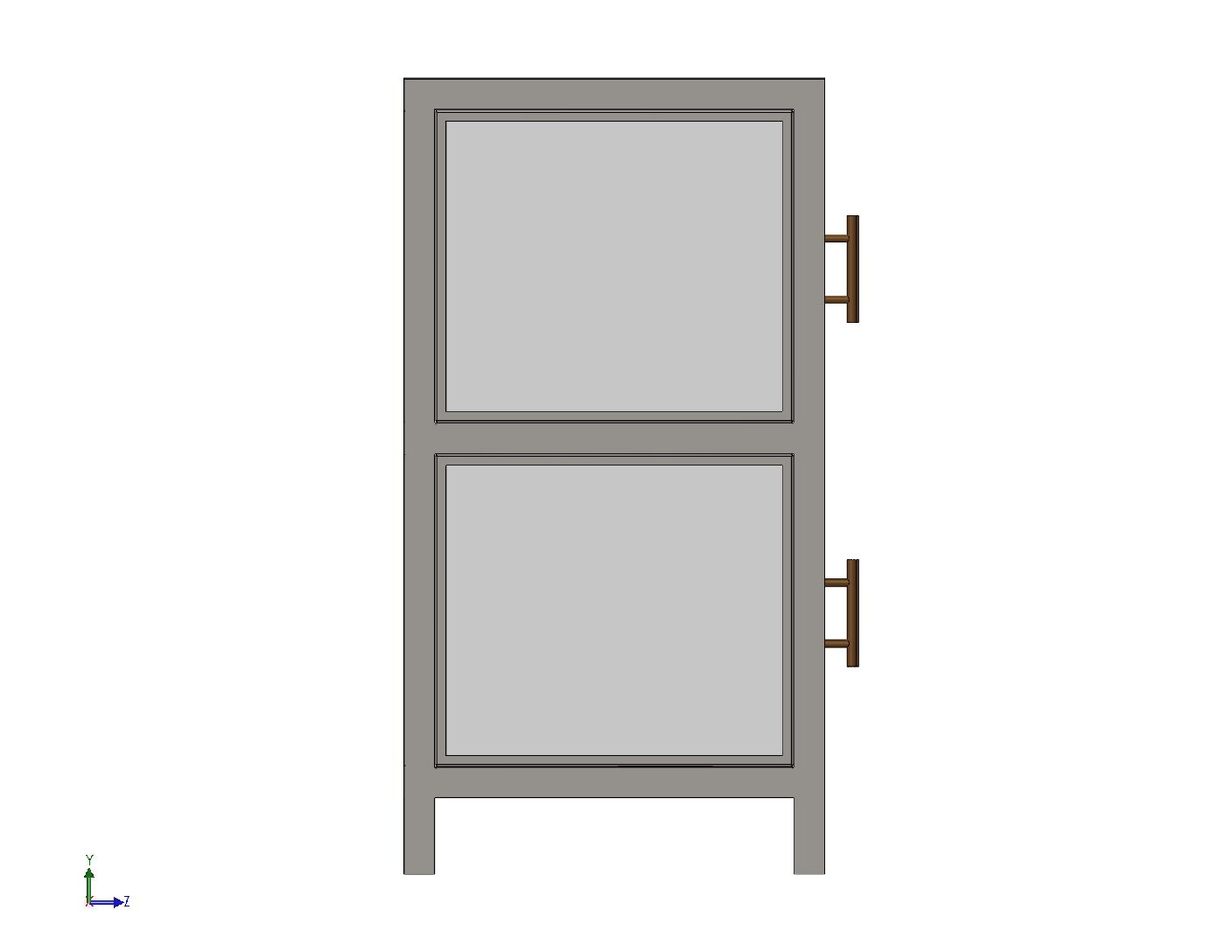 Display Table – Modern Wood, Metal & Glass Fabrication Design