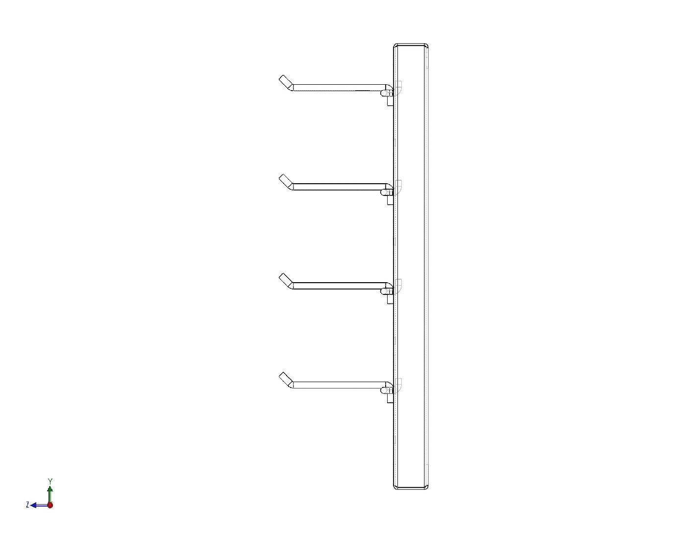 Heavy-Duty Wall Hook Display Panel – Digital Fabrication Drawing