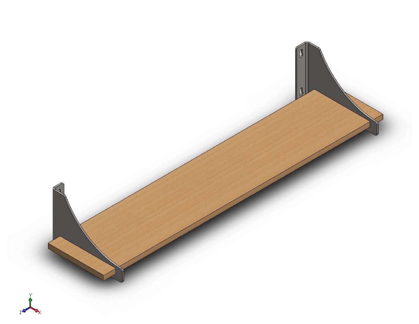 Heavy-Duty Steel Wall Shelf Bracket – Fabrication Design Package