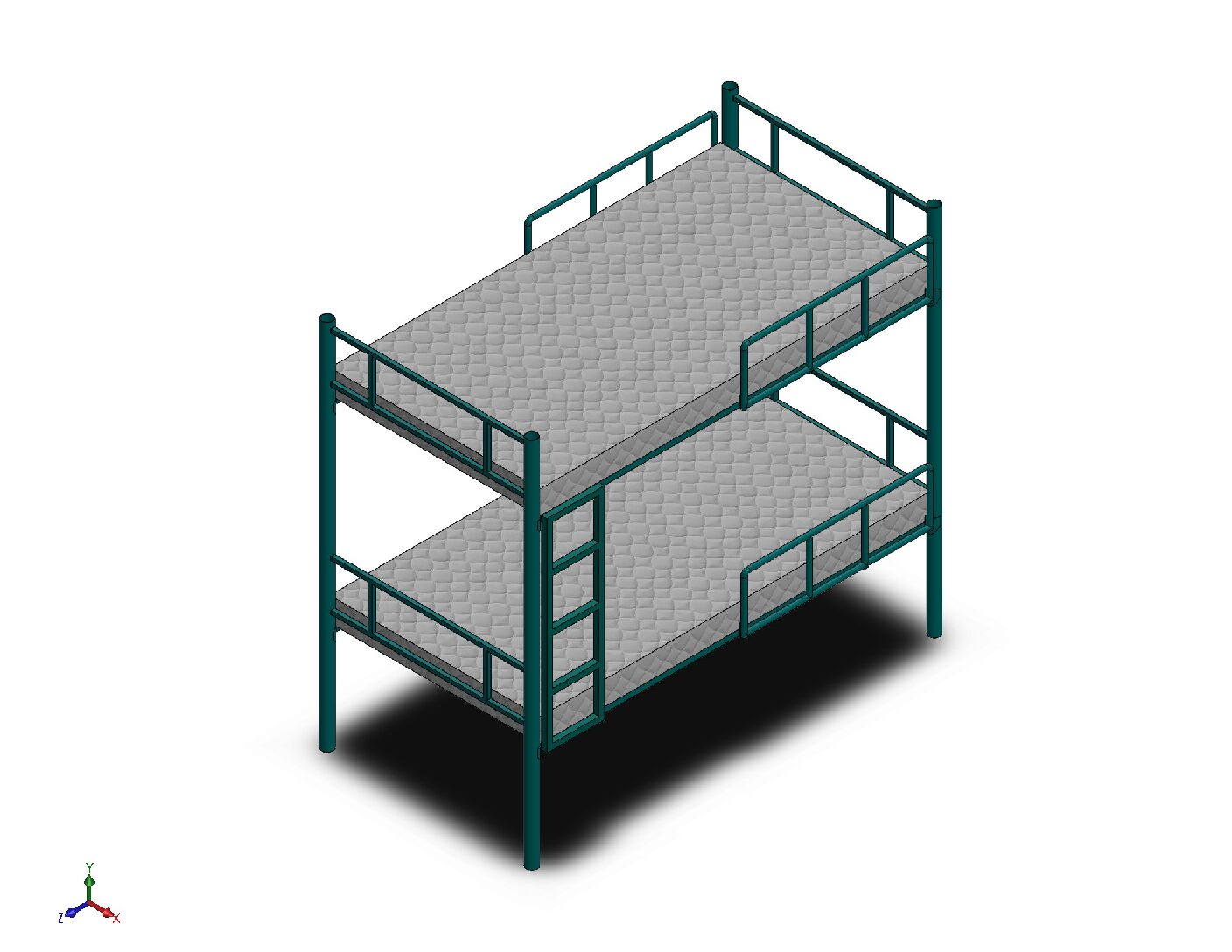 Portable Heavy-Duty Steel Bunk Bed – Fabrication Ready Design Package