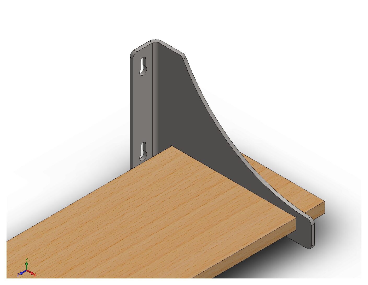 Heavy-Duty Steel Wall Shelf Bracket – Fabrication Design Package