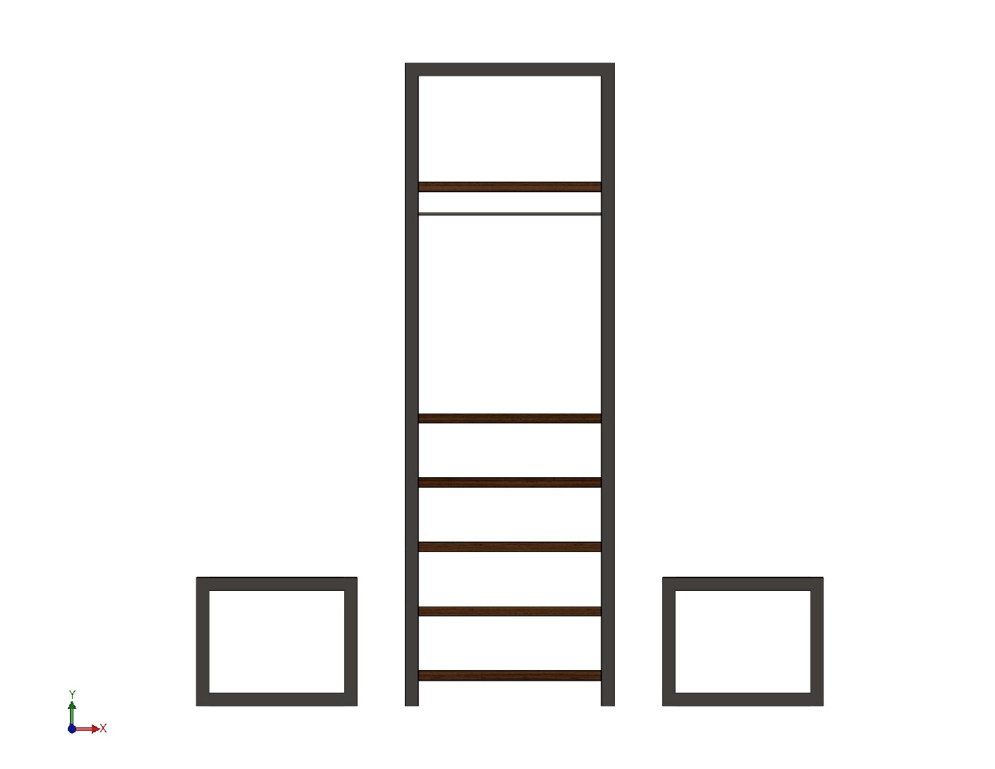 Modular Steel Clothes & Shoe Shelf – Fabrication Files (DXF, STL & PDF)