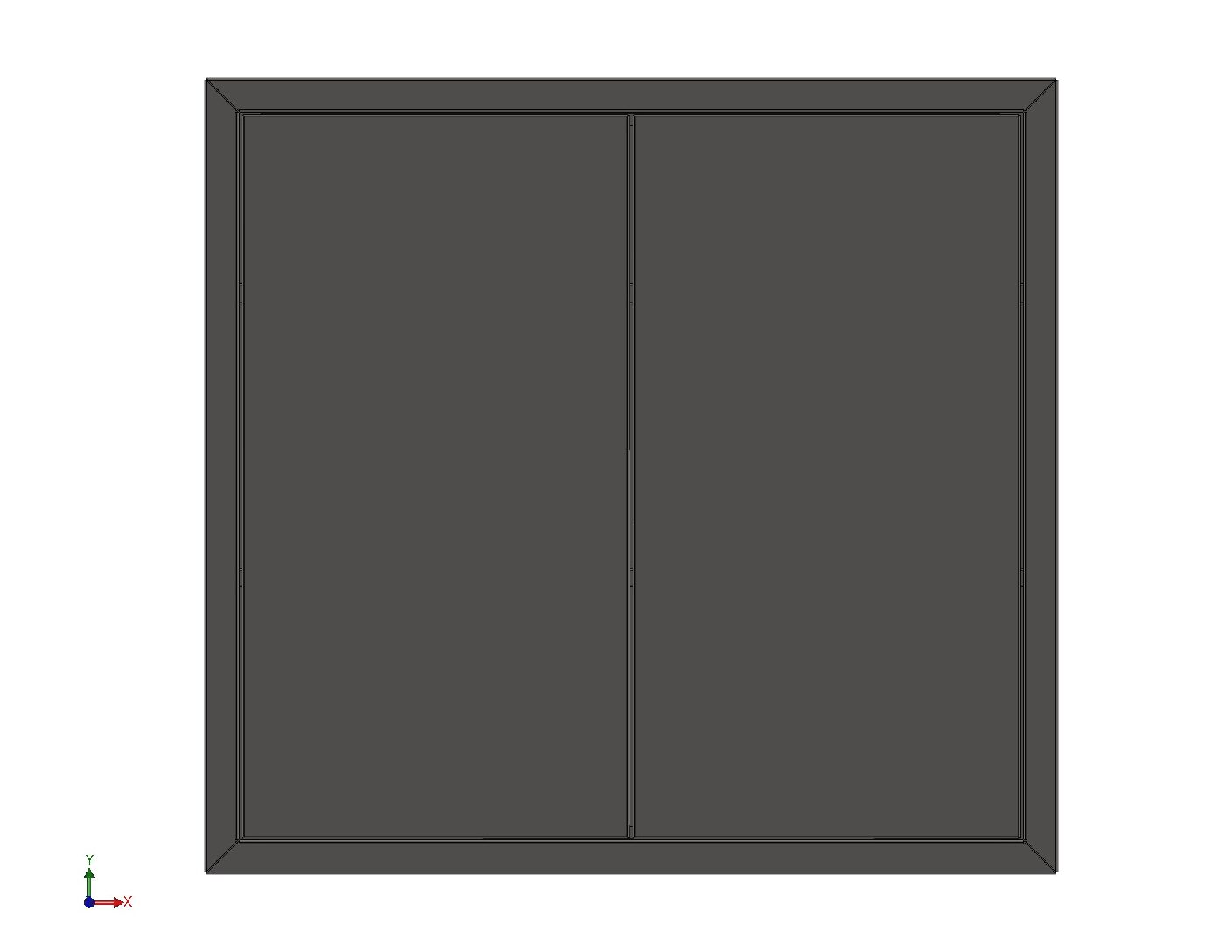 Steel Storage Cabinet with Double Doors & Twin Shelves – Fabrication Files (DXF, Bending, STL & PDF)