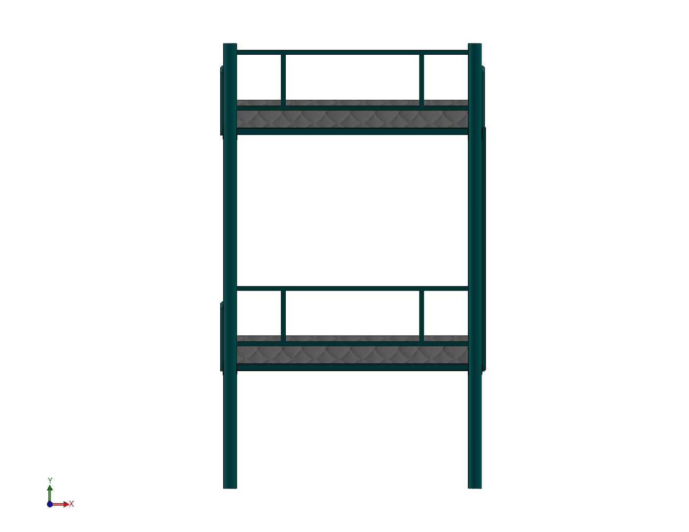 Portable Heavy-Duty Steel Bunk Bed – Fabrication Ready Design Package