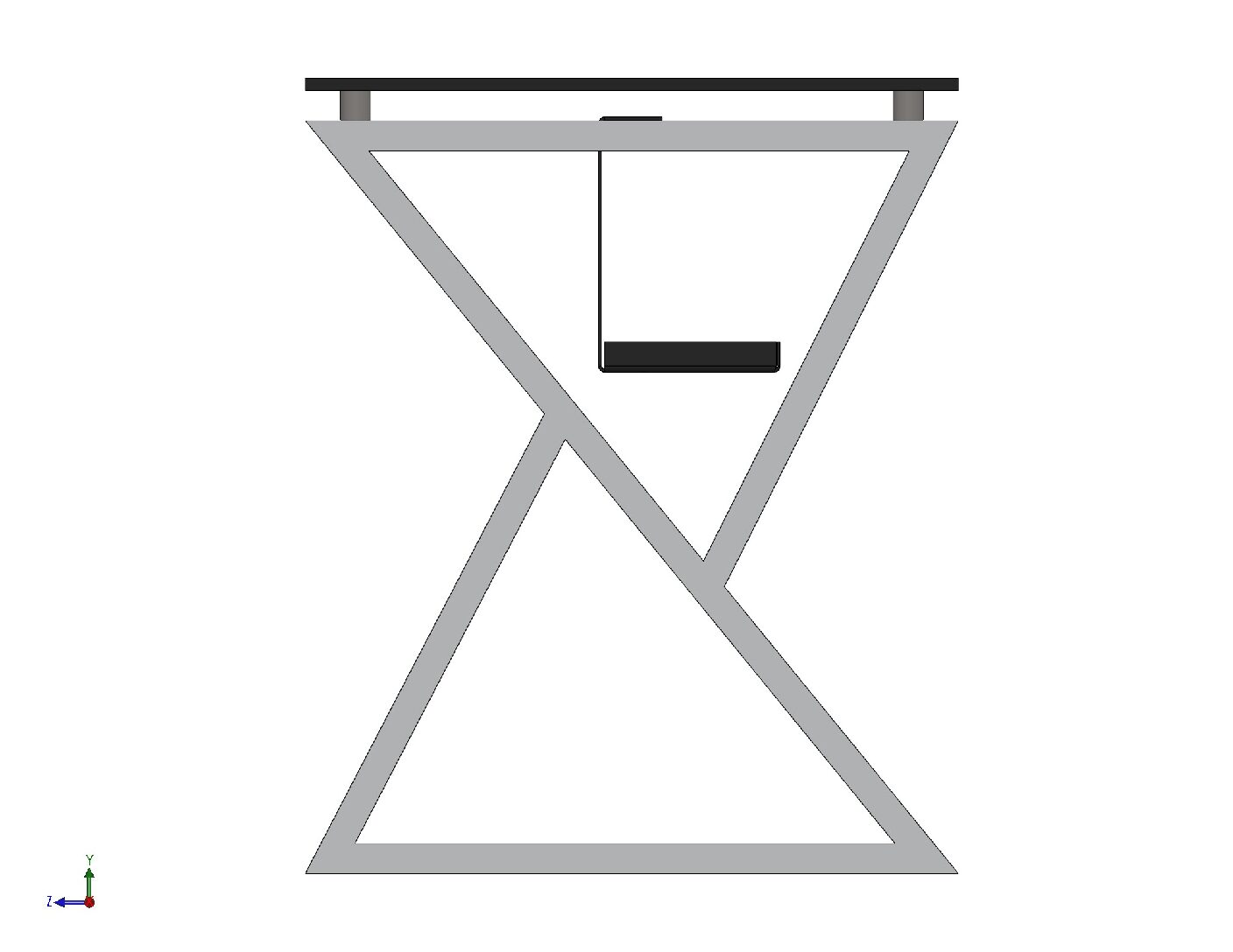 Modern Industrial Office Desk – DXF, STL & PDF Fabrication Files