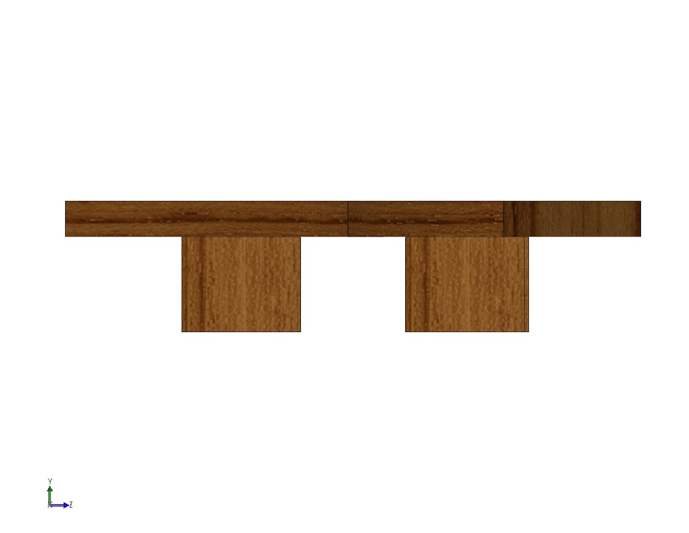 Curved Dual‑Sided Bench – Digital Design Files (DXF, PDF, STL Included)