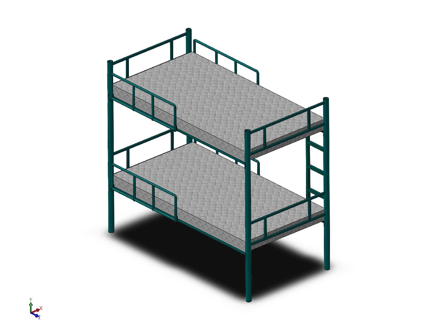 Portable Heavy-Duty Steel Bunk Bed – Fabrication Ready Design Package