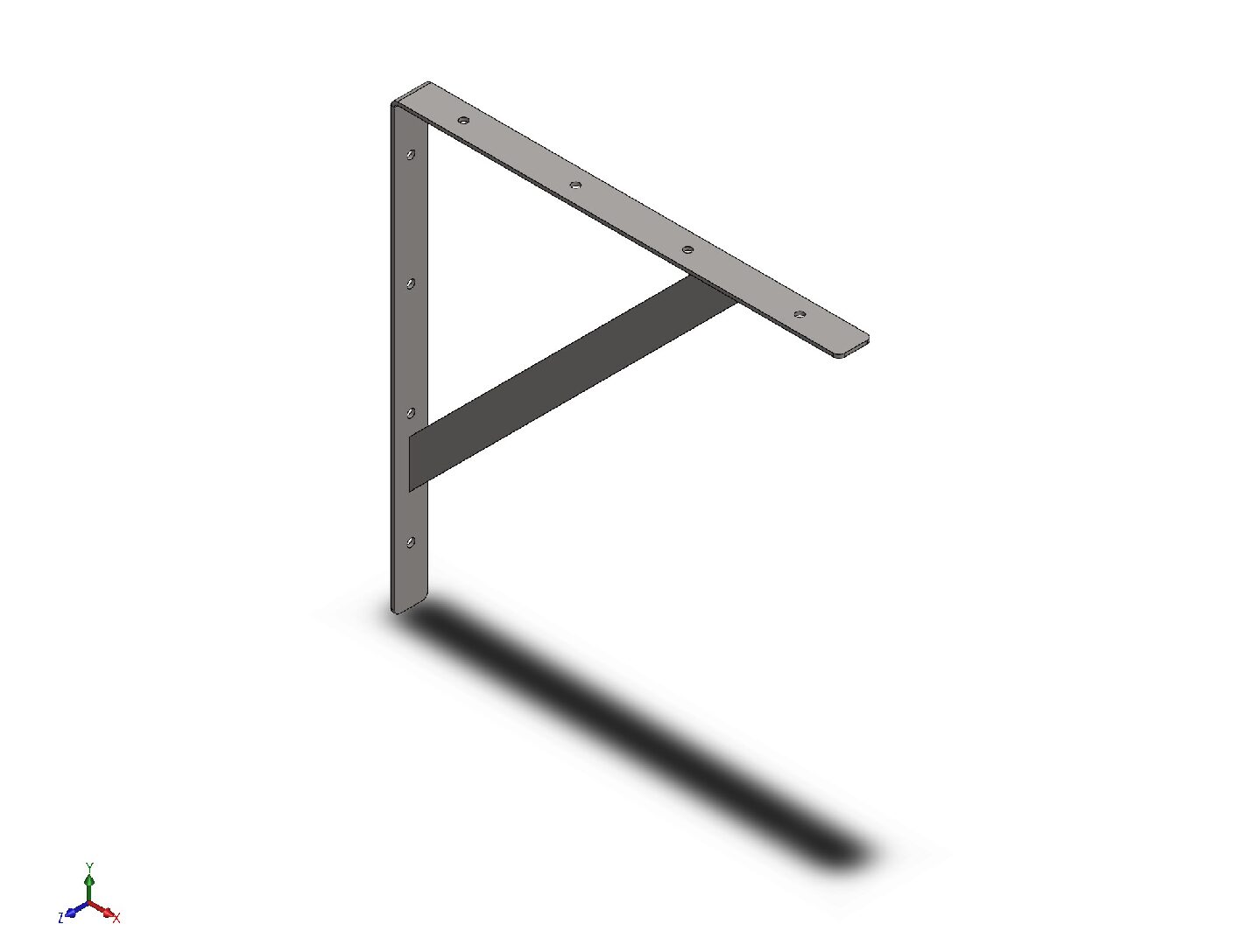 Multipurpose Wall Bracket – Digital Design Files (DXF, STL, PDF Included)