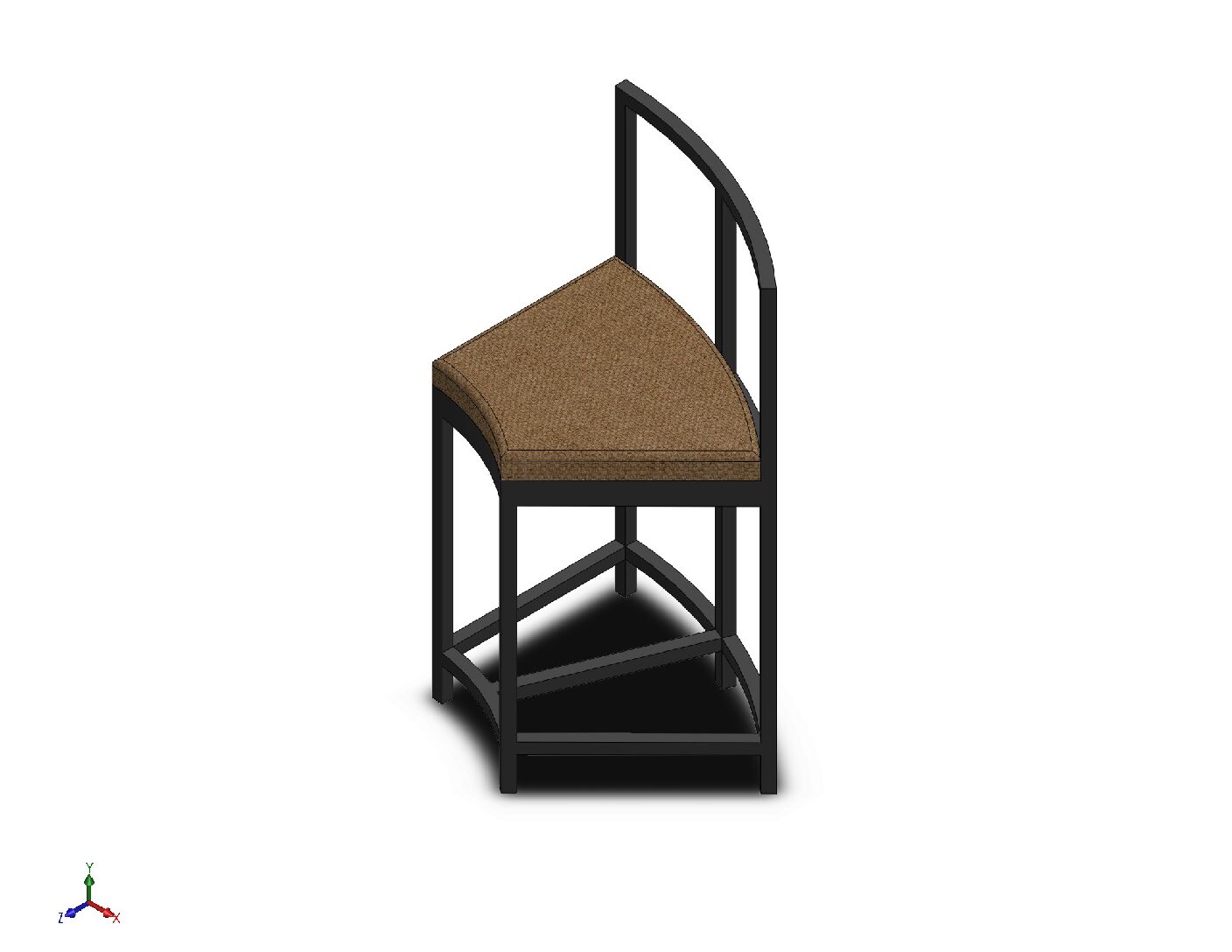 Luxury Round Glass-Top Conversation Table with Integrated Seating