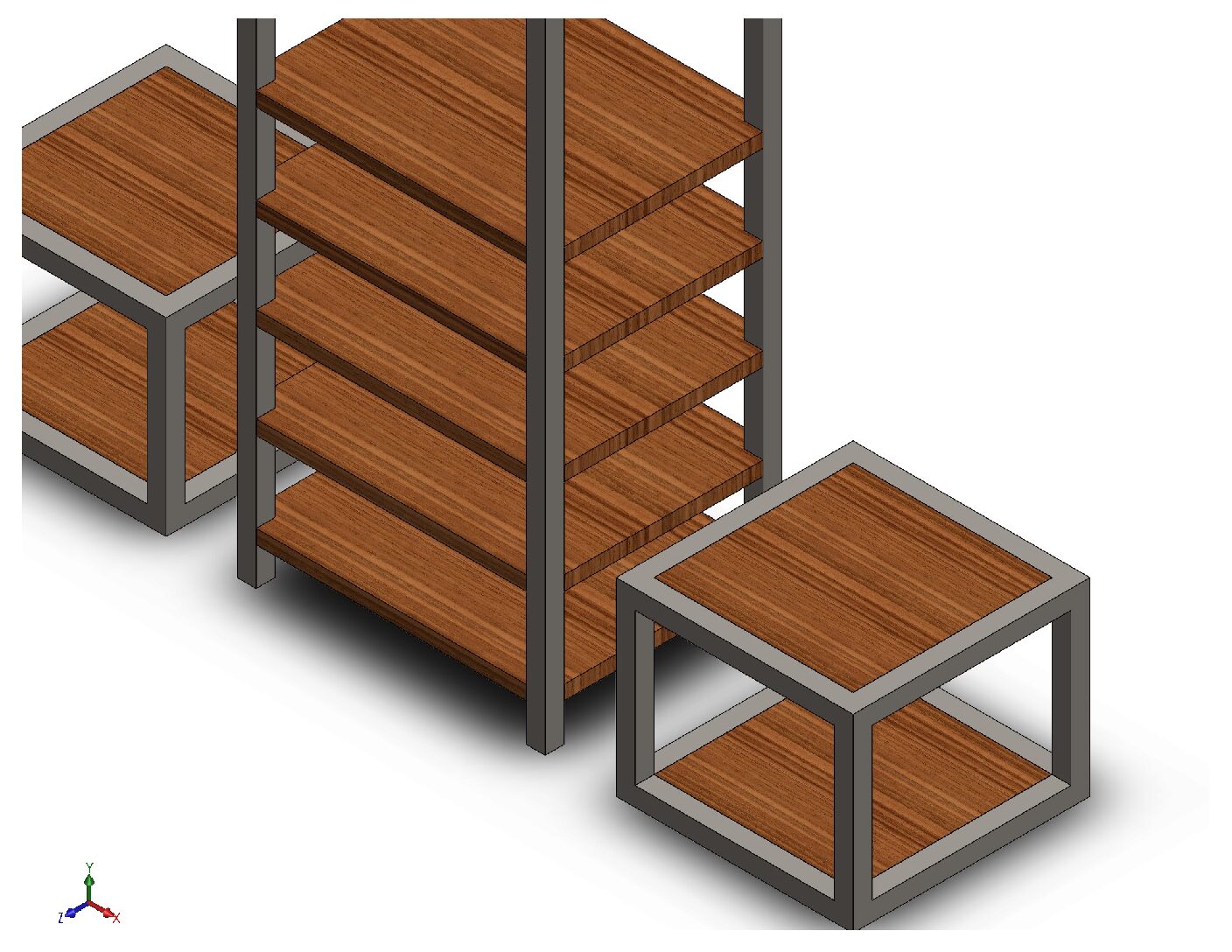 Modular Steel Clothes & Shoe Shelf – Fabrication Files (DXF, STL & PDF)
