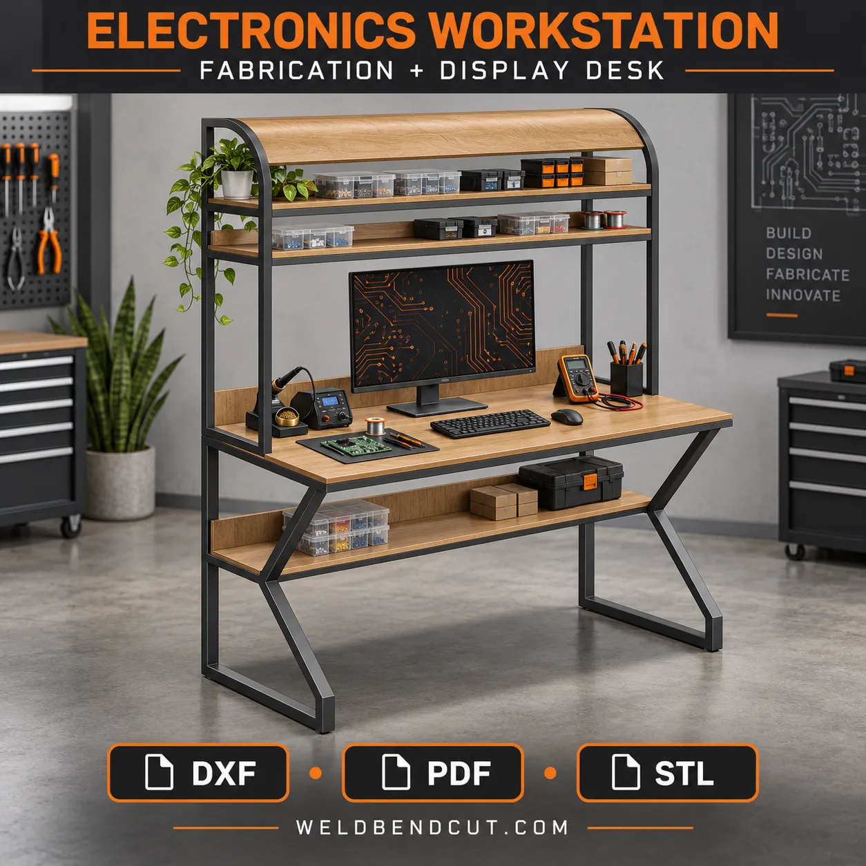 Modern Fabrication Workstation / Display Desk