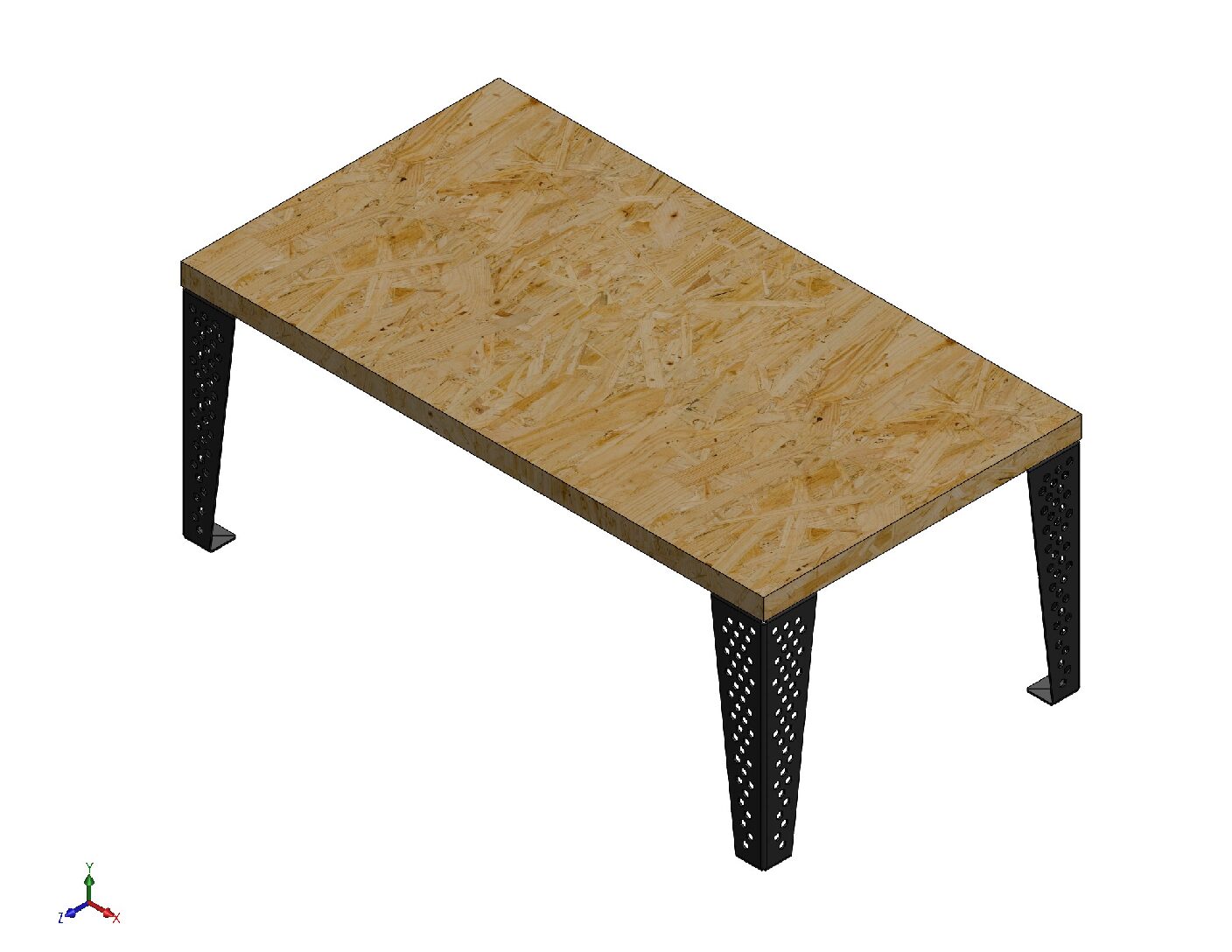Heavy-Duty Metal Table Legs – Digital Download (DXF, STL & PDF)