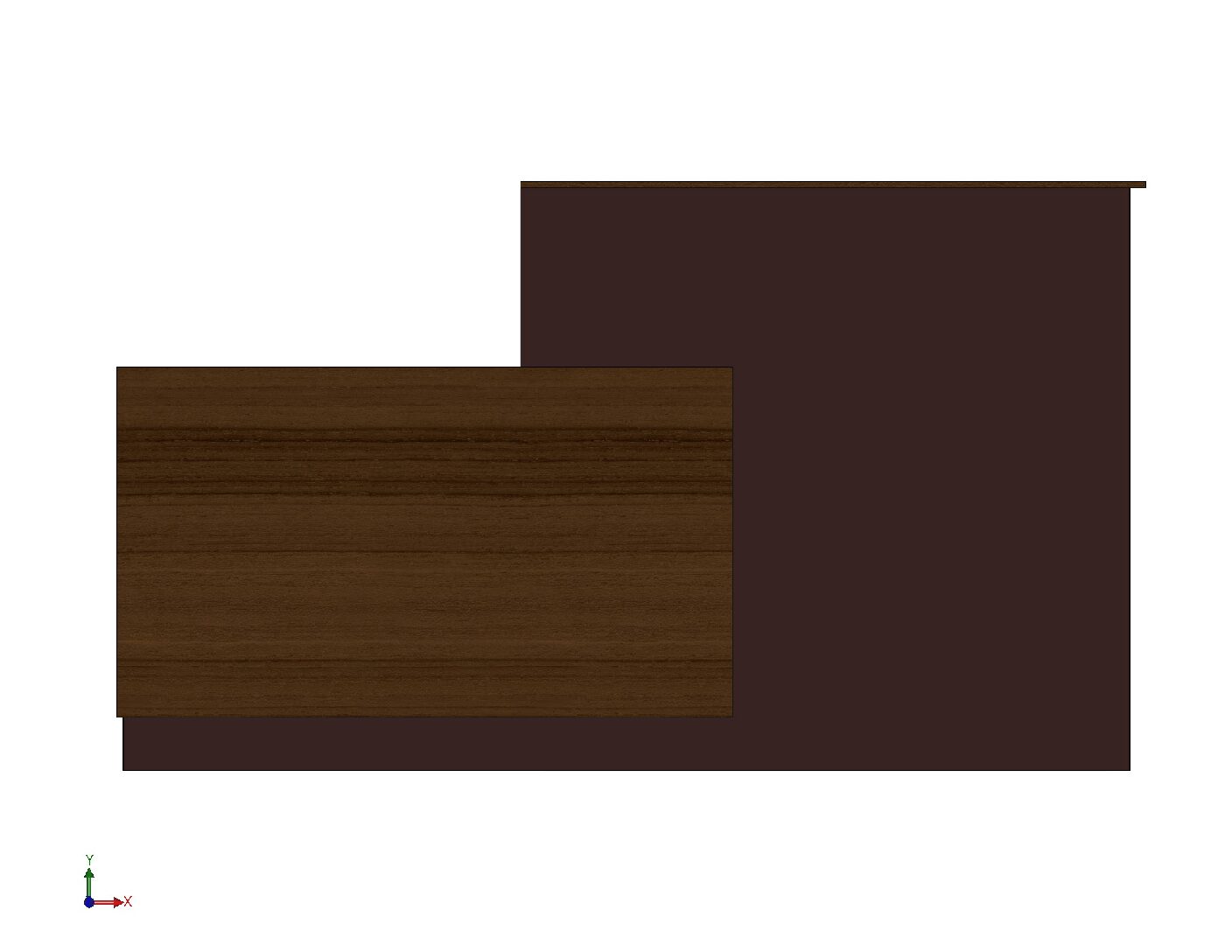 Modern Reception Counter DXF | L-Shaped Reception Desk Plans | CNC Furniture Files | PDF Drawings | STL Model | Office Reception Table