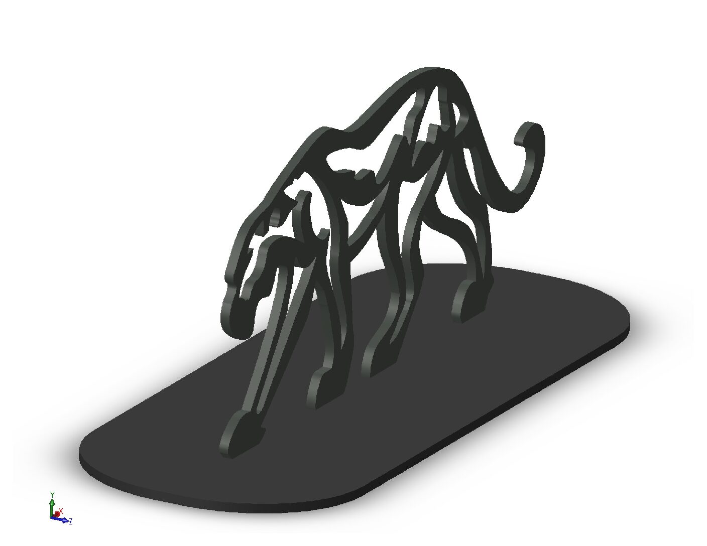 Leopard Steel Sculpture – Digital Fabrication Files