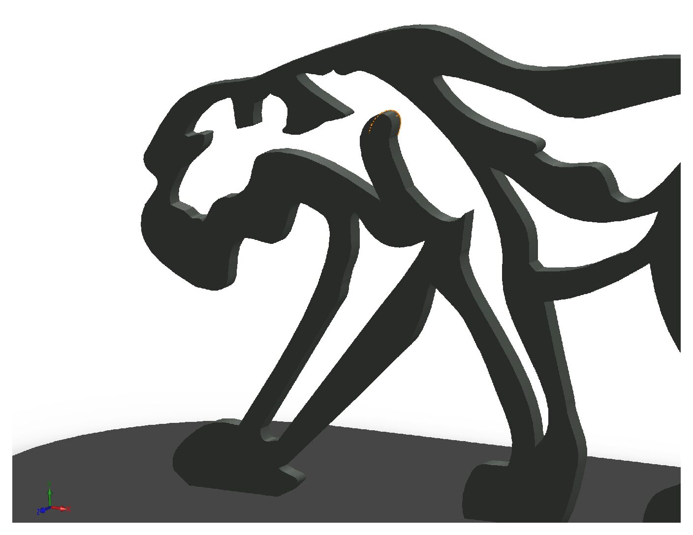 Leopard Steel Sculpture – Digital Fabrication Files