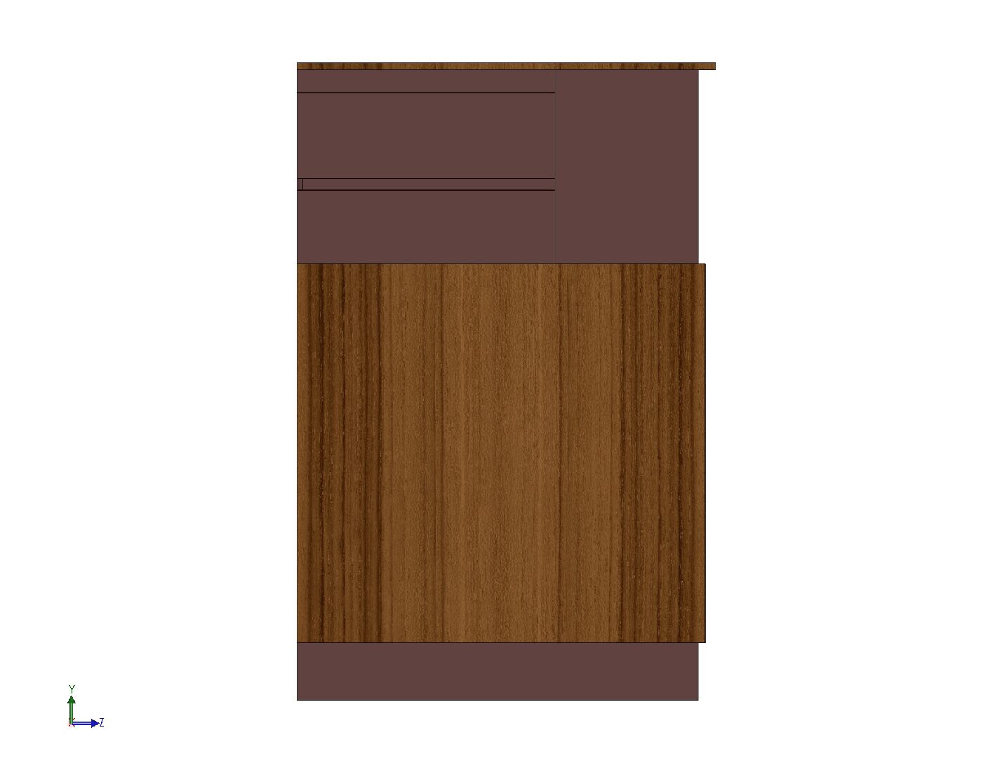 Modern Reception Counter DXF | L-Shaped Reception Desk Plans | CNC Furniture Files | PDF Drawings | STL Model | Office Reception Table