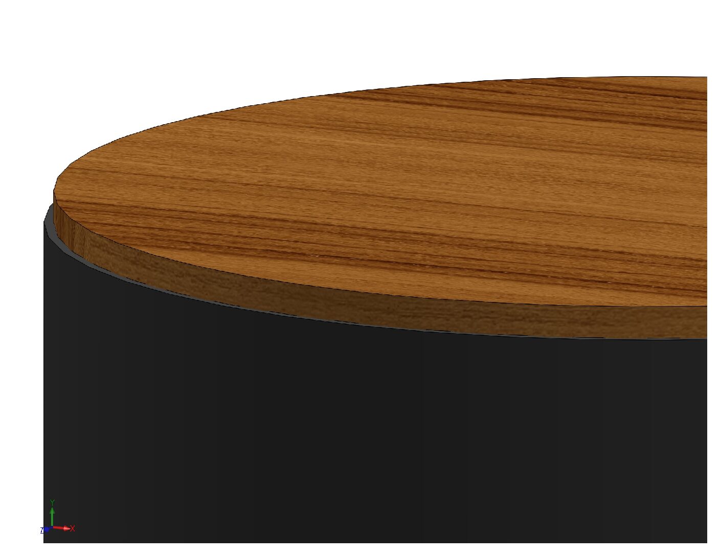 Modern Cylindrical Steel Stool DXF, STL & PDF Fabrication Files | CNC Laser Cut Furniture Plans