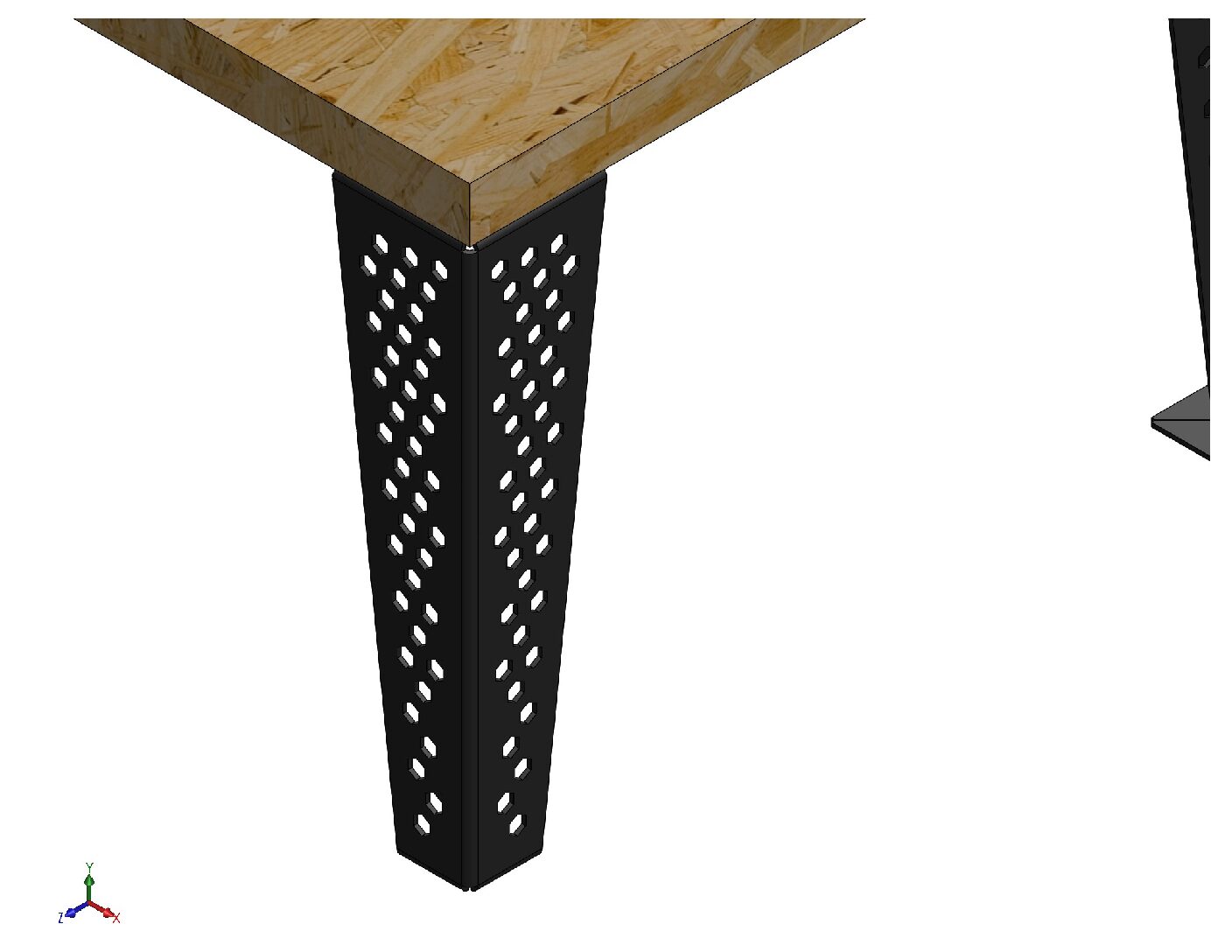 Heavy-Duty Metal Table Legs – Digital Download (DXF, STL & PDF)