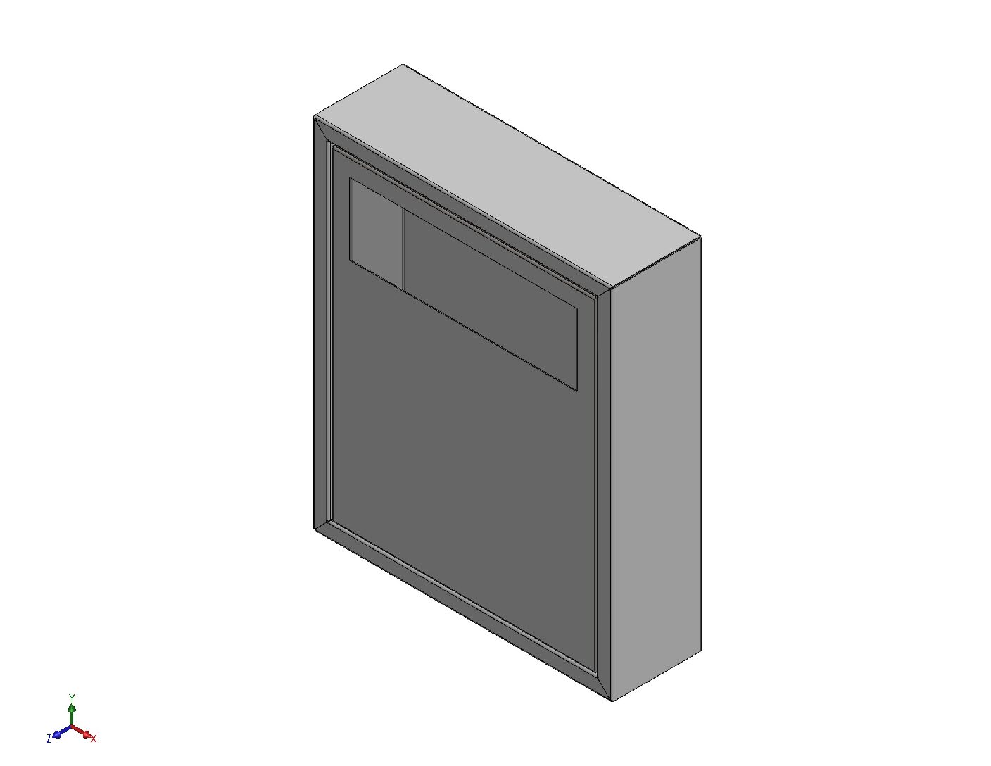 Wall-Mounted Cabinet Box – Complete Fabrication Drawing Package (DXF, PDF & STL Ready)