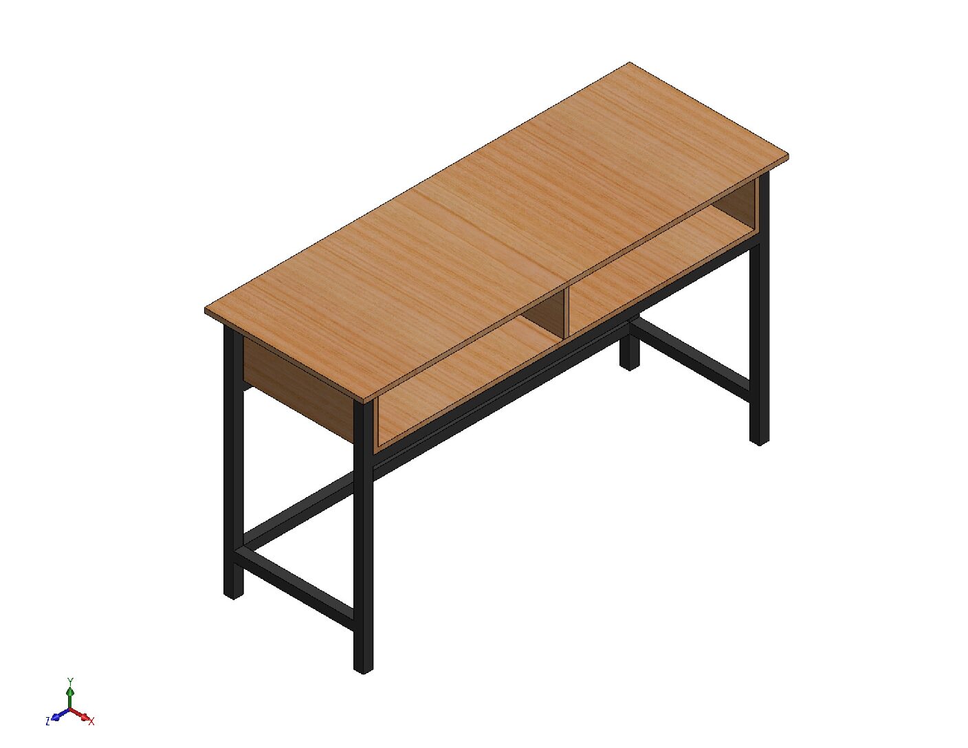 School Workbench Design – CNC DXF, PDF & STL Digital Download