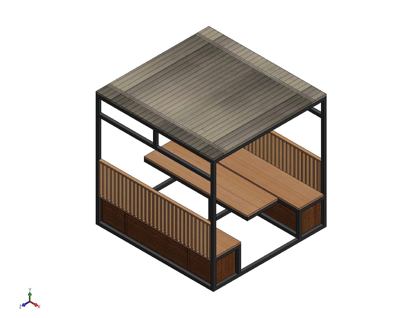 Resting Area Cabin CNC Plans | DXF, PDF & STL Files