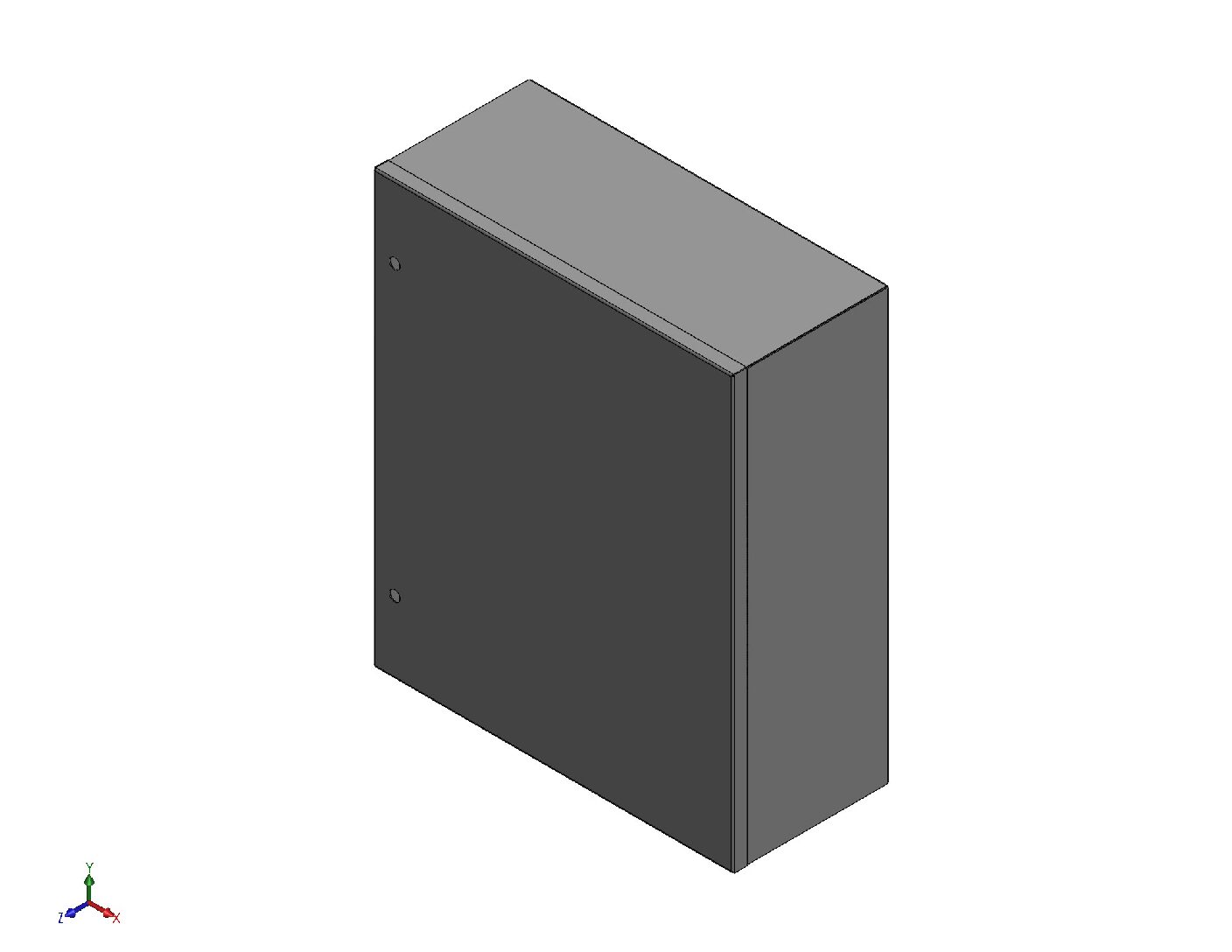 Customisable Electrical Cabinet Base Design DXF, STL, PDF & Sheet Metal Bending Files
