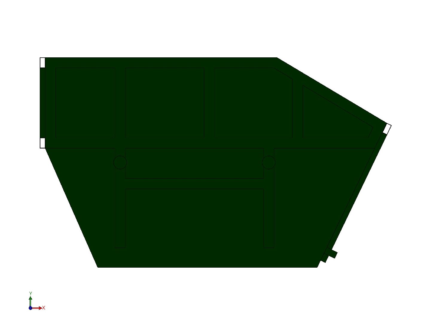 Heavy-Duty Steel Waste Bin DXF, PDF & STL Files | Fabrication Design