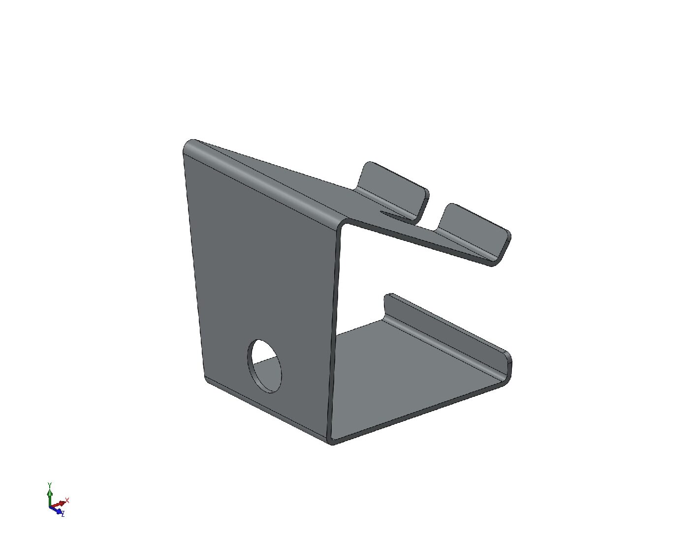 Universal Metal Phone Stand – CNC Fabrication Files | DXF, PDF & STL Download