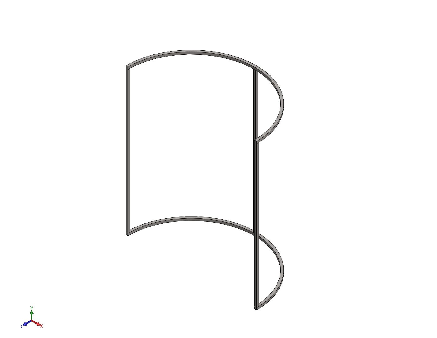 Boutique Clothes Hanger Frame Rail | DXF PDF STL