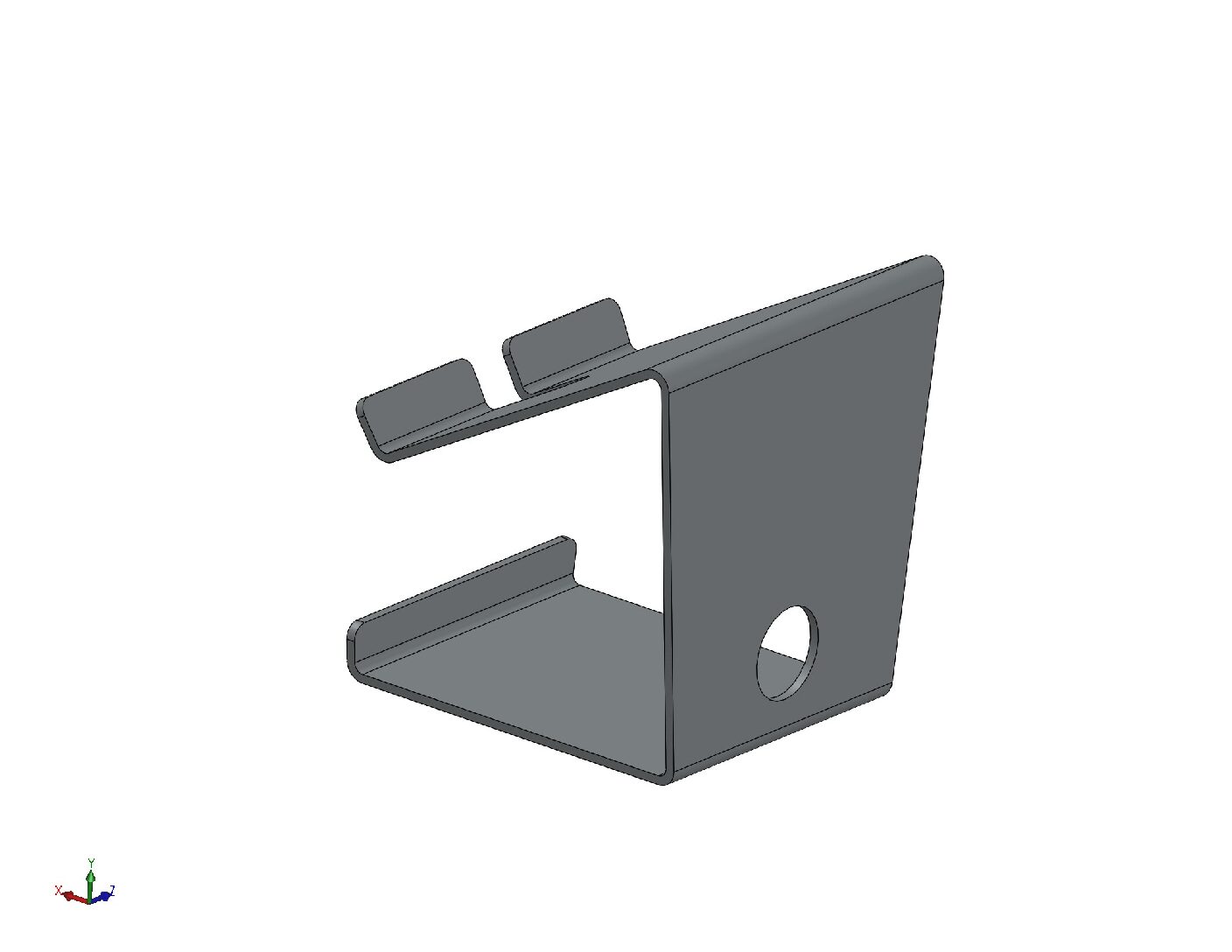 Universal Metal Phone Stand – CNC Fabrication Files | DXF, PDF & STL Download