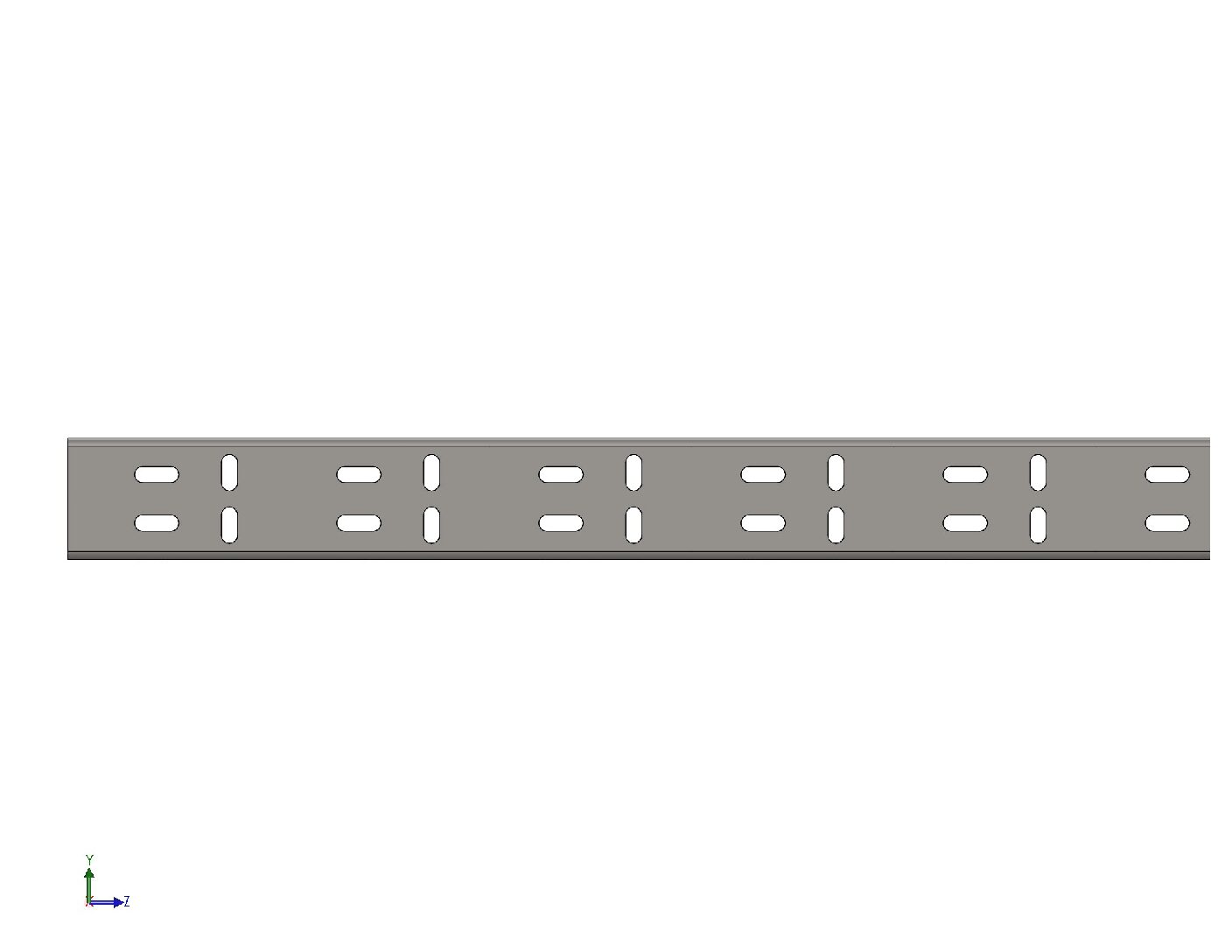 2.4m Heavy-Duty Perforated Cable Tray DXF | CNC Sheet Metal Fabrication Files | PDF & STL Download