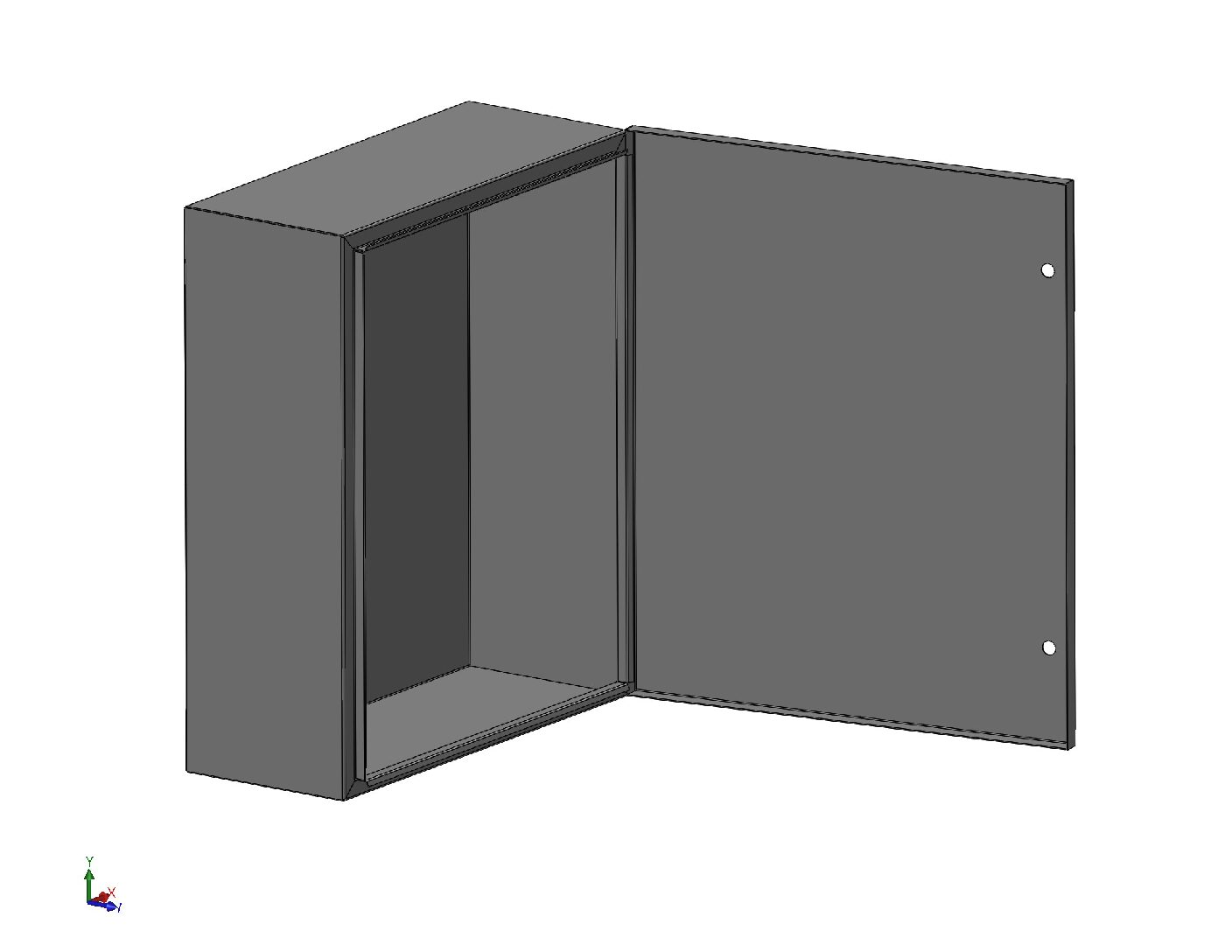 Customisable Electrical Cabinet Base Design DXF, STL, PDF & Sheet Metal Bending Files