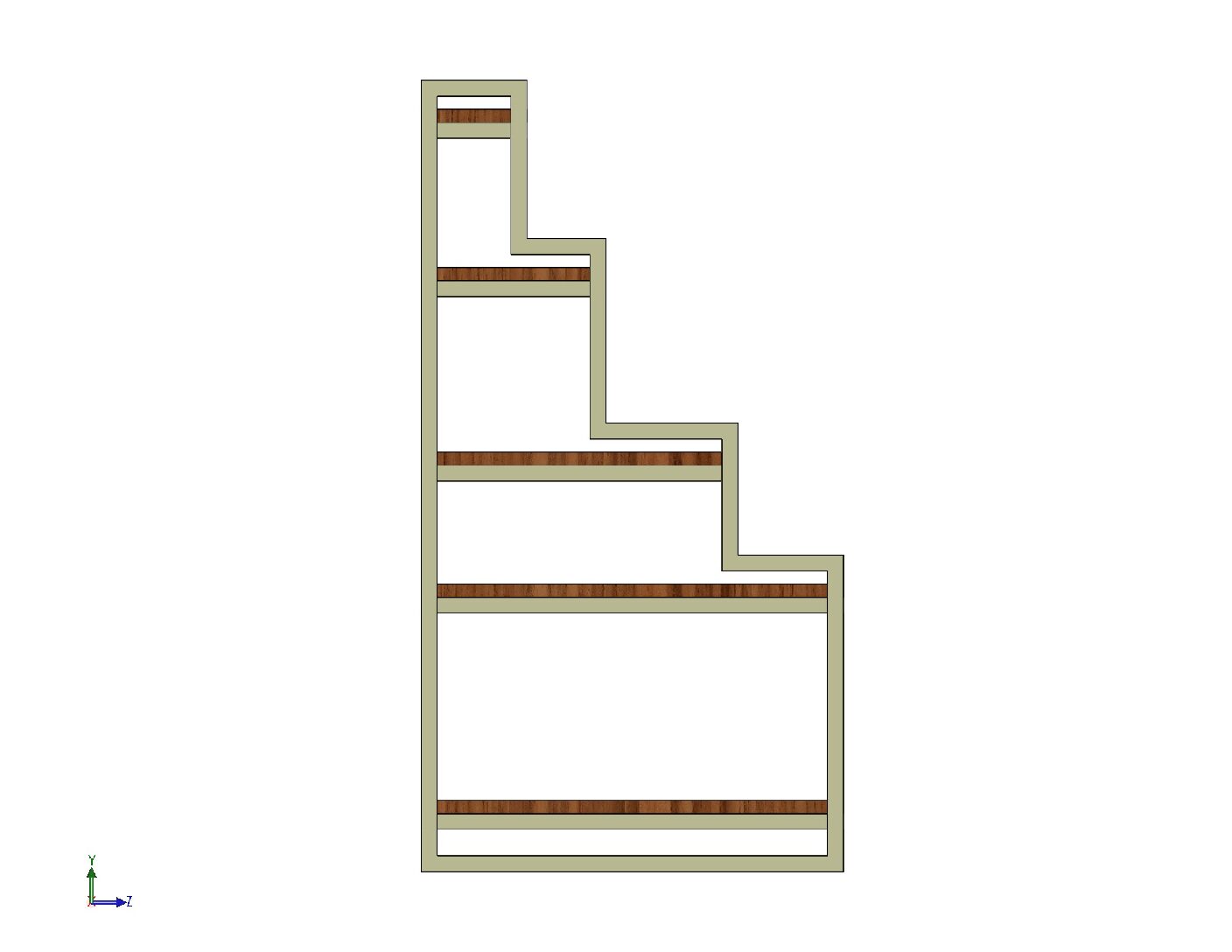 Modern Display Rack DXF, PDF & STL Files | CNC Furniture Plans | Retail Shelf Design