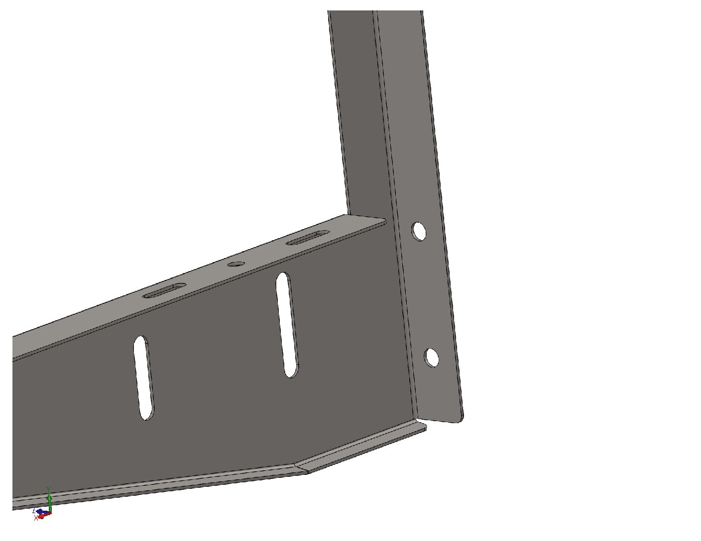 Outdoor Wall-Mounted AC Bracket – Steel Fabrication Design