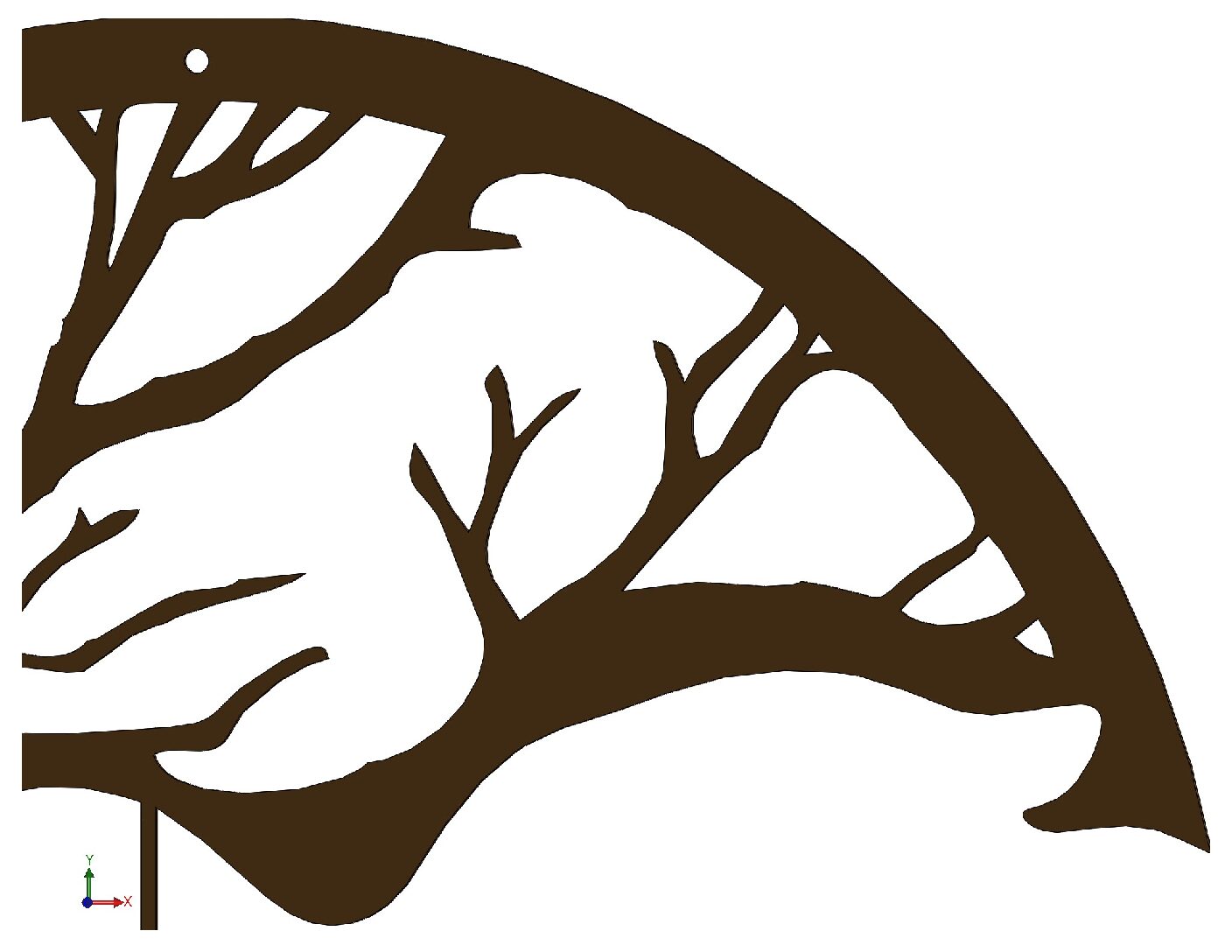 Moon Tree Swing Wall Art DXF | CNC Plasma & Laser Cut Files | PDF & STL Digital Download