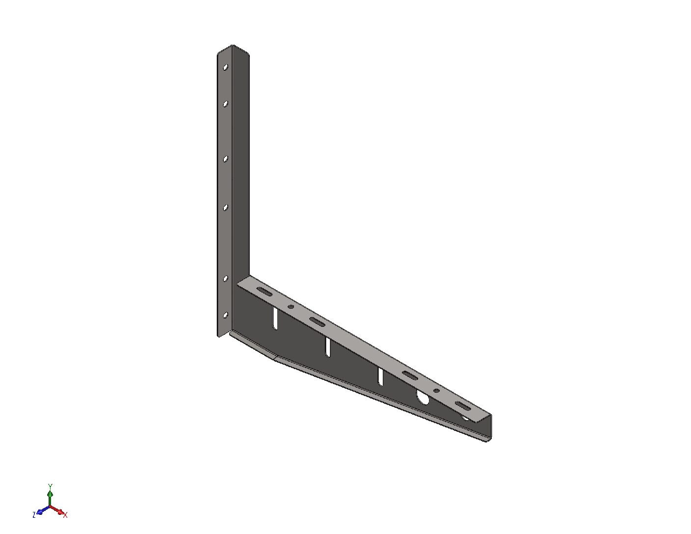 Outdoor Wall-Mounted AC Bracket – Steel Fabrication Design