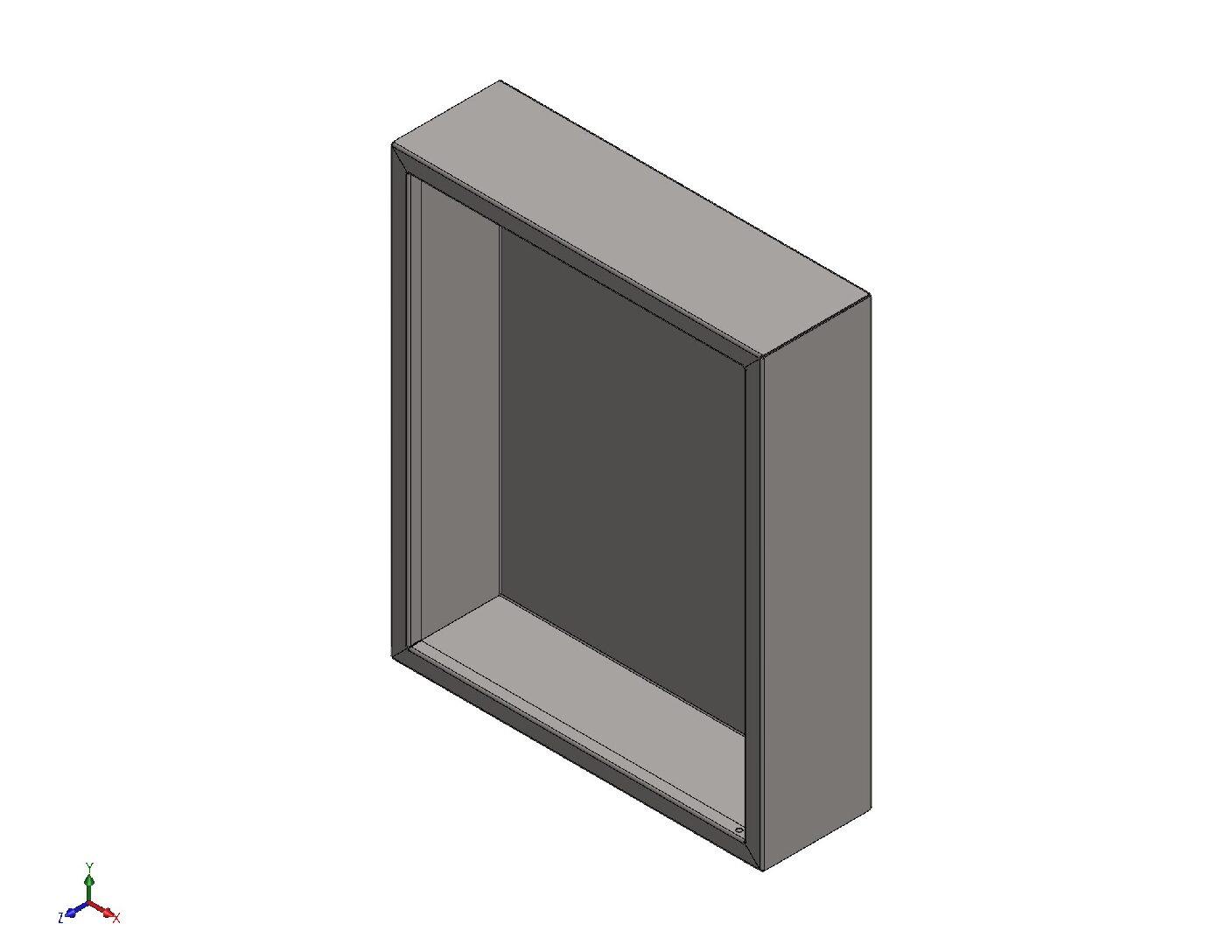Wall-Mounted Cabinet Box – Complete Fabrication Drawing Package (DXF, PDF & STL Ready)