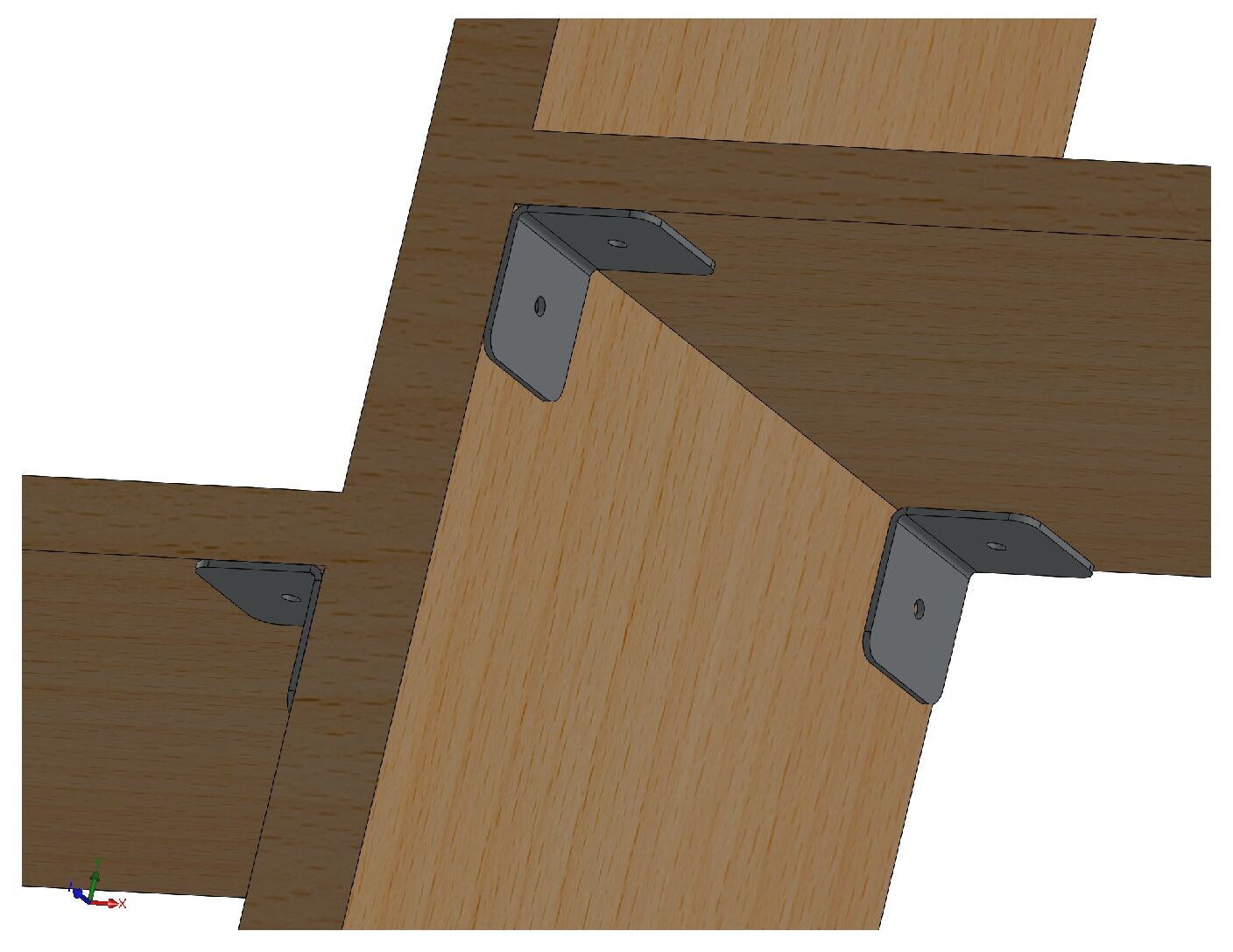 Product Description – Modern Vertical Display Rack (DXF, PDF & STL Files Included)