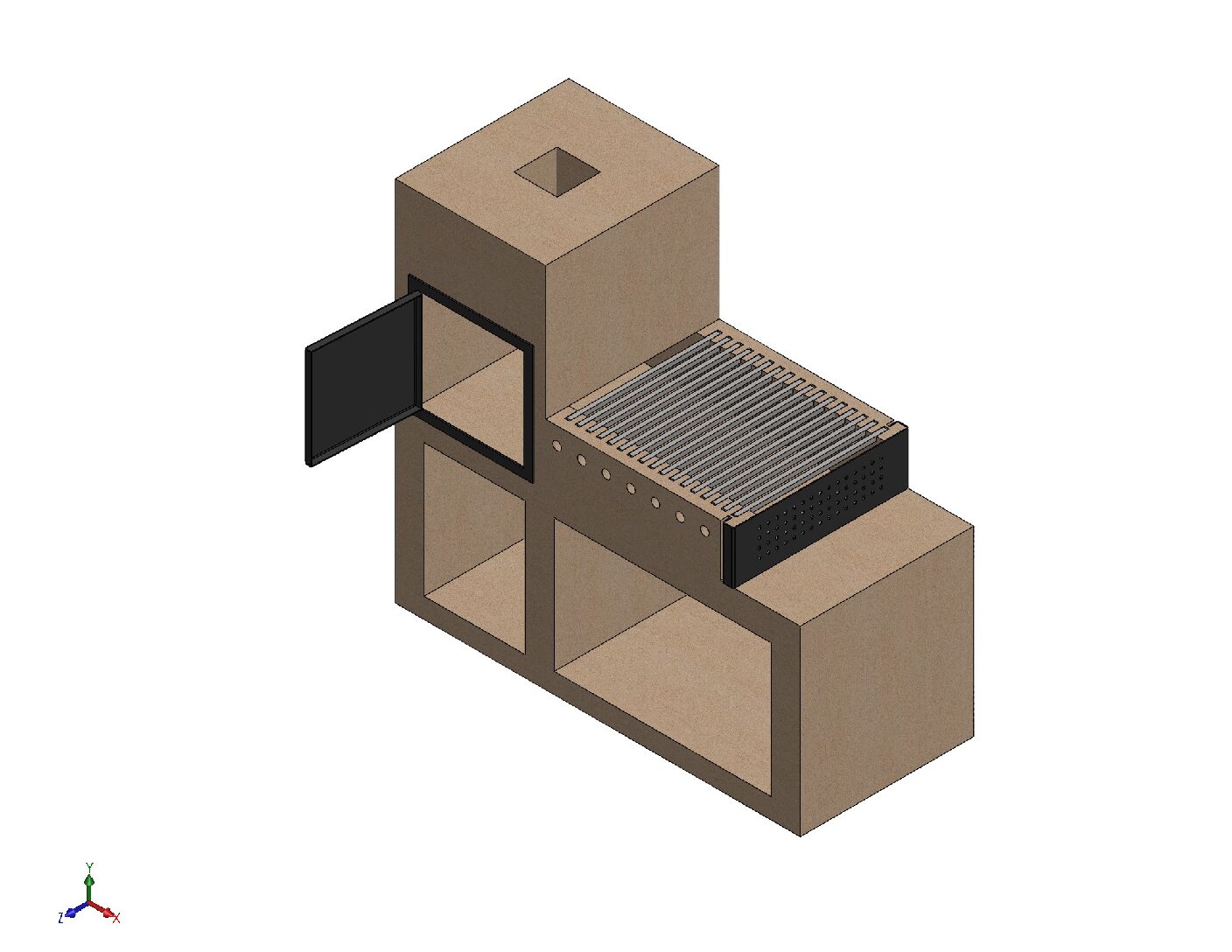Concrete Outdoor Oven and Grill Plans – DXF, PDF, STL & Bending Files