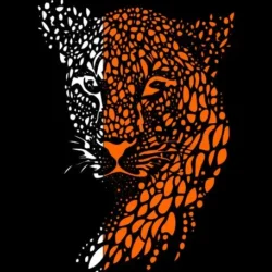 Leopard Face Wall Art DXF, CDR & PDF | CNC Laser & Plasma Cutting Design