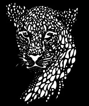 Leopard Face Wall Art DXF, CDR & PDF | CNC Laser & Plasma Cutting Design - Image 3