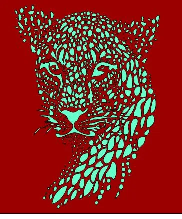 Leopard Face Wall Art DXF, CDR & PDF | CNC Laser & Plasma Cutting Design - Image 9