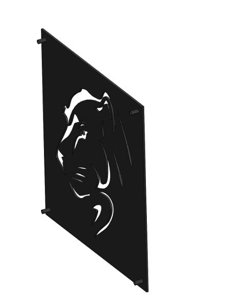 Modern Tiger Head Metal Wall Art – CNC Plasma, Laser & Waterjet Cut Design | DXF, STL & PDF Files Included - Image 3