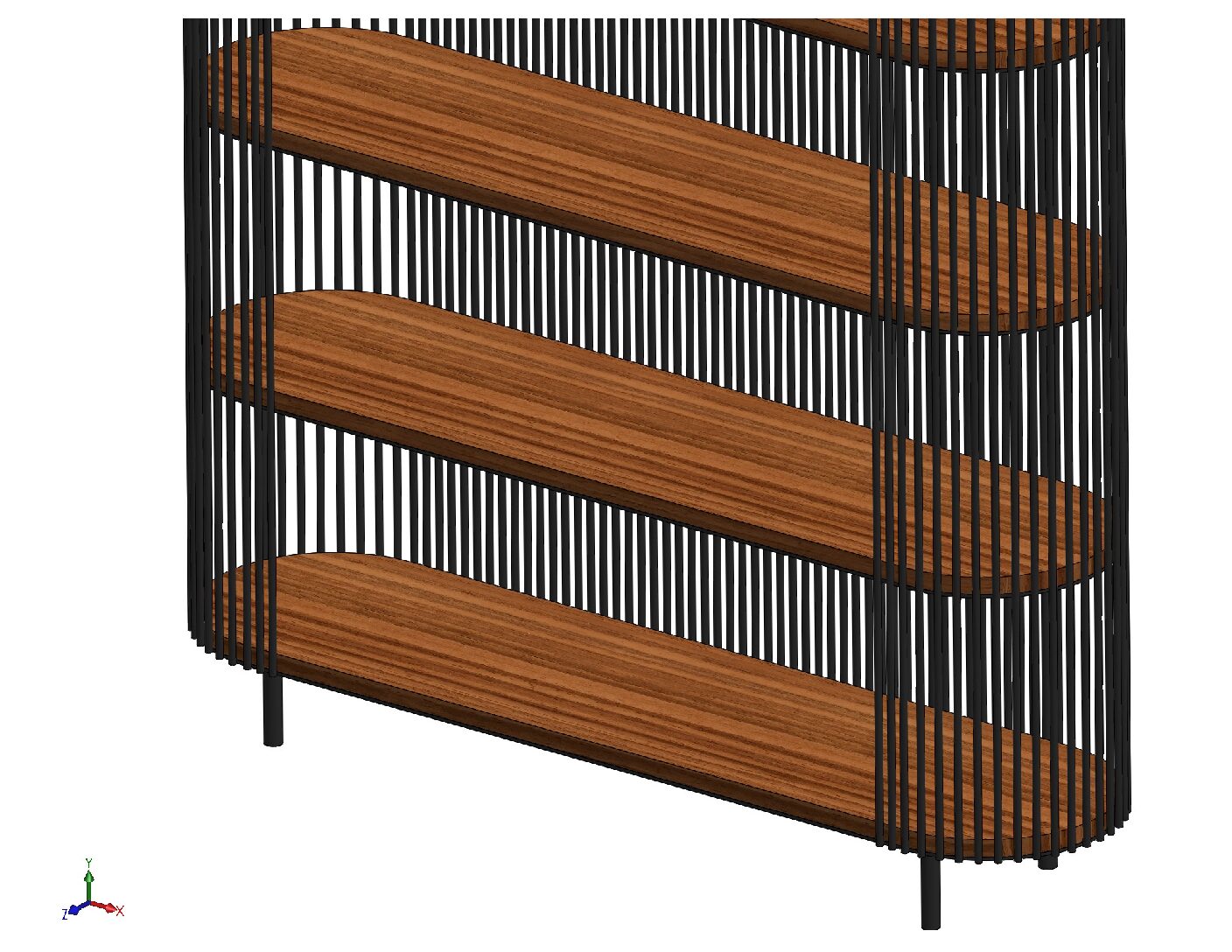 Round Pipe Open Shelf Cutting Files & Fabrication Drawings
