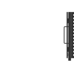 Modern Double Swing Driveway Gate with Pedestrian Gate – DXF, PDF & STL Files
